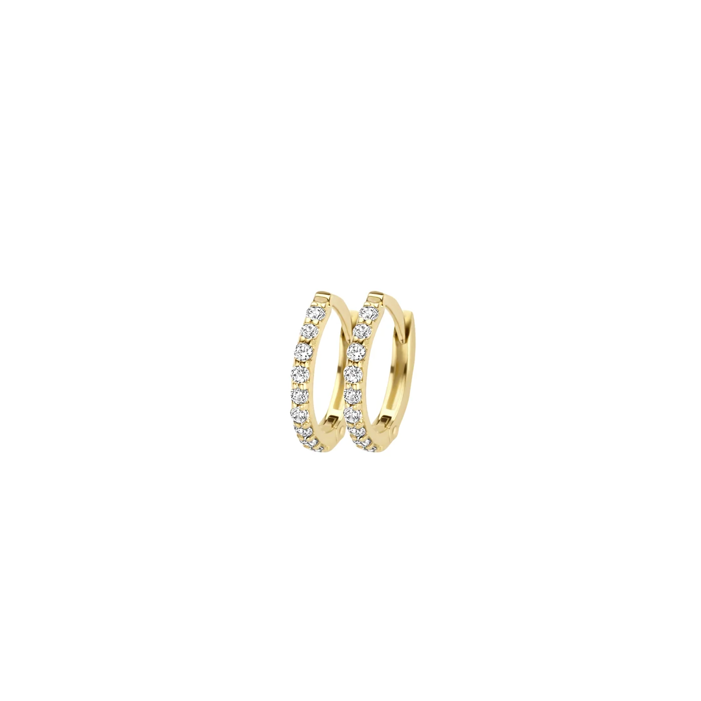 Blush Gold Hoop Earrings 7268YZI - Image 3