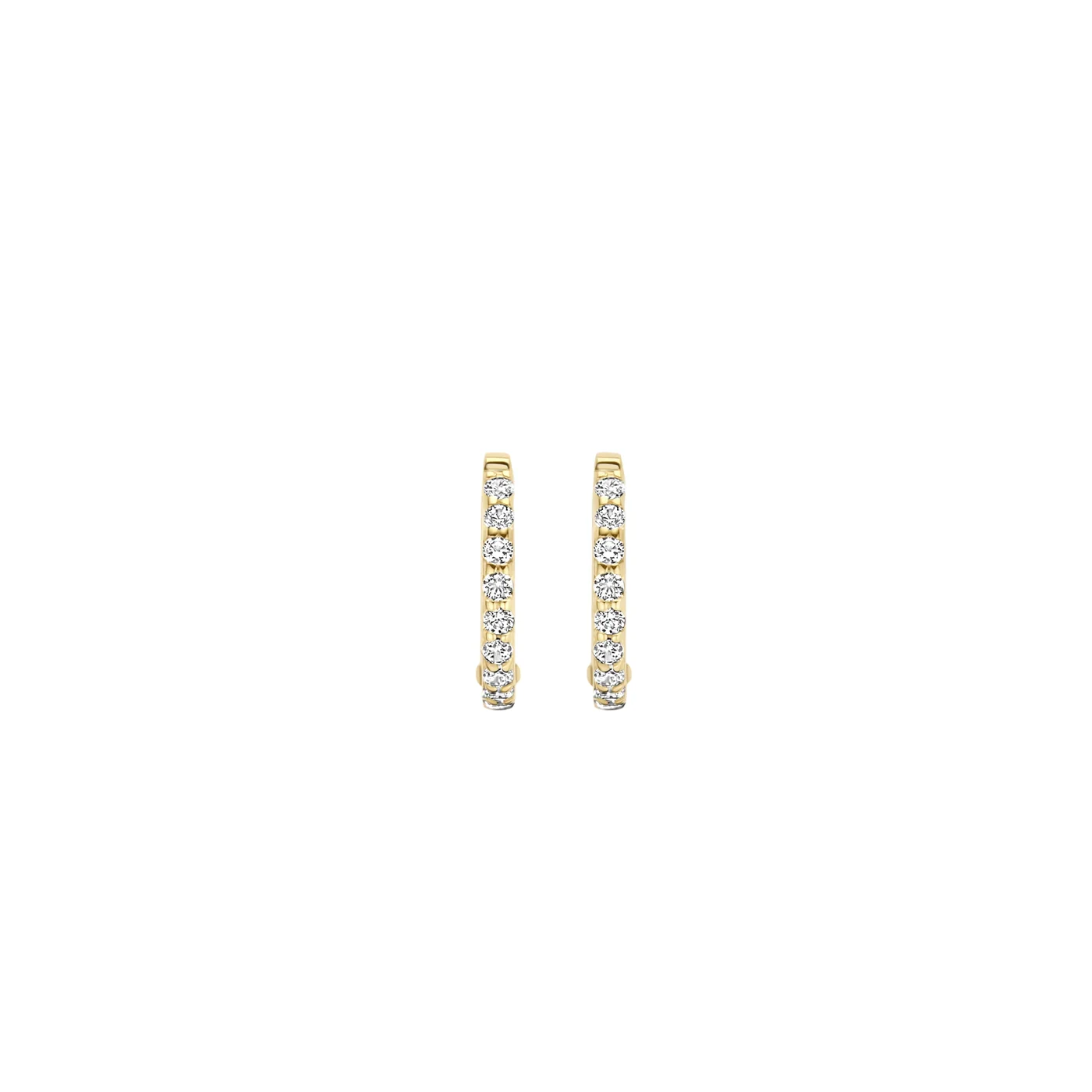Blush Gold Hoop Earrings 7268YZI - Image 4