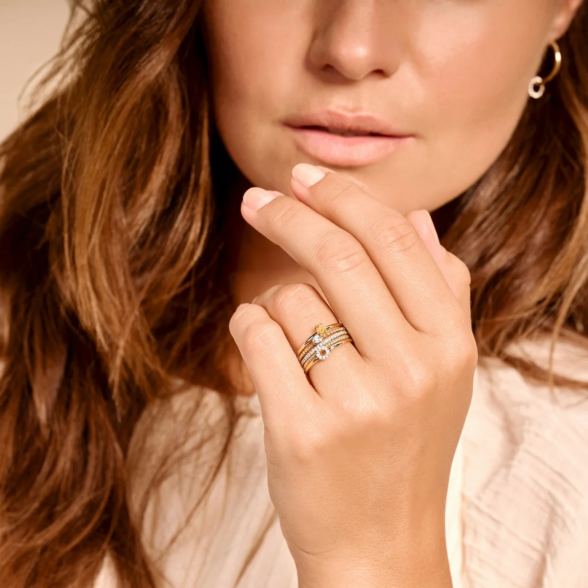 Blush Gold Ring 1217YZI/56 - Image 2