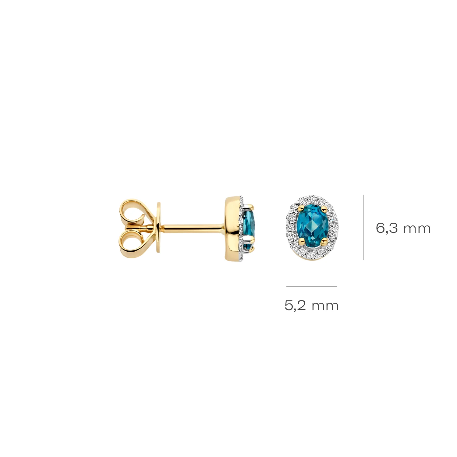 Blush Natural Diamonds 14 karat gold Earrings 7636YDL - Image 4