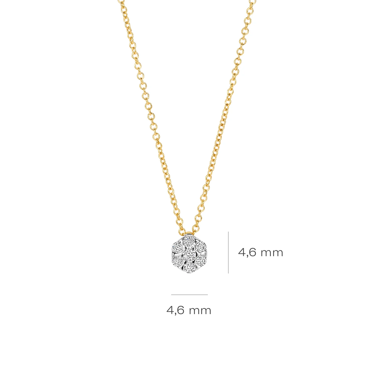 Blush Natural Diamonds 14 karat gold Necklace 3616BDI - Image 4