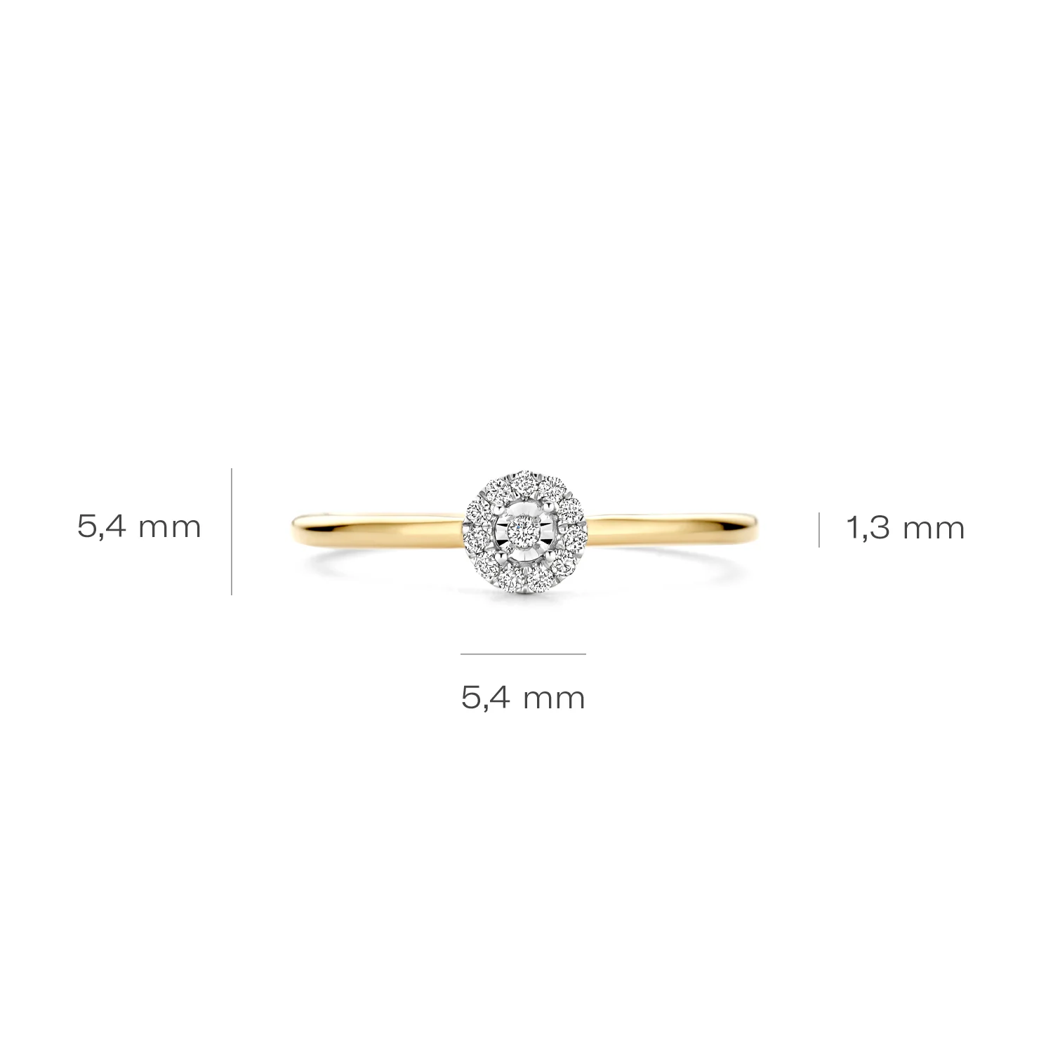 Blush Natural Diamonds 14 karat gold Ring 1678BDI/54 - Image 5