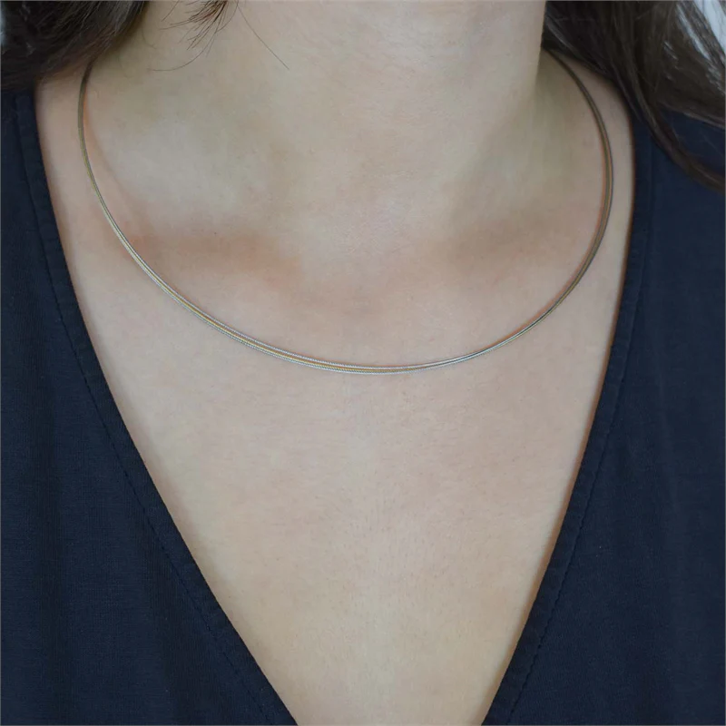 Boccia Titanium Silver & Gold Coloured Necklace 2002-0804-0250 - Image 2