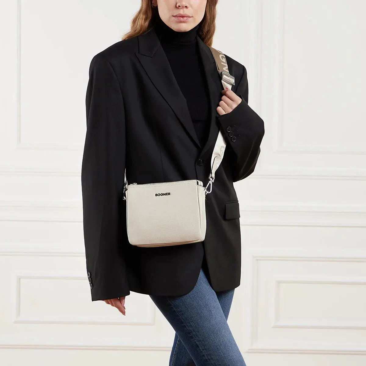 Bogner Cream Crossbody Bag 2001-A0489916 - Image 2