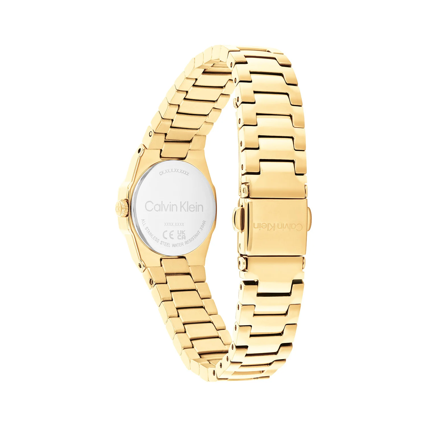 Calvin Klein Geometric Elegance Goudkleurig Dames Horloge 2002-CK25100142 - Image 3