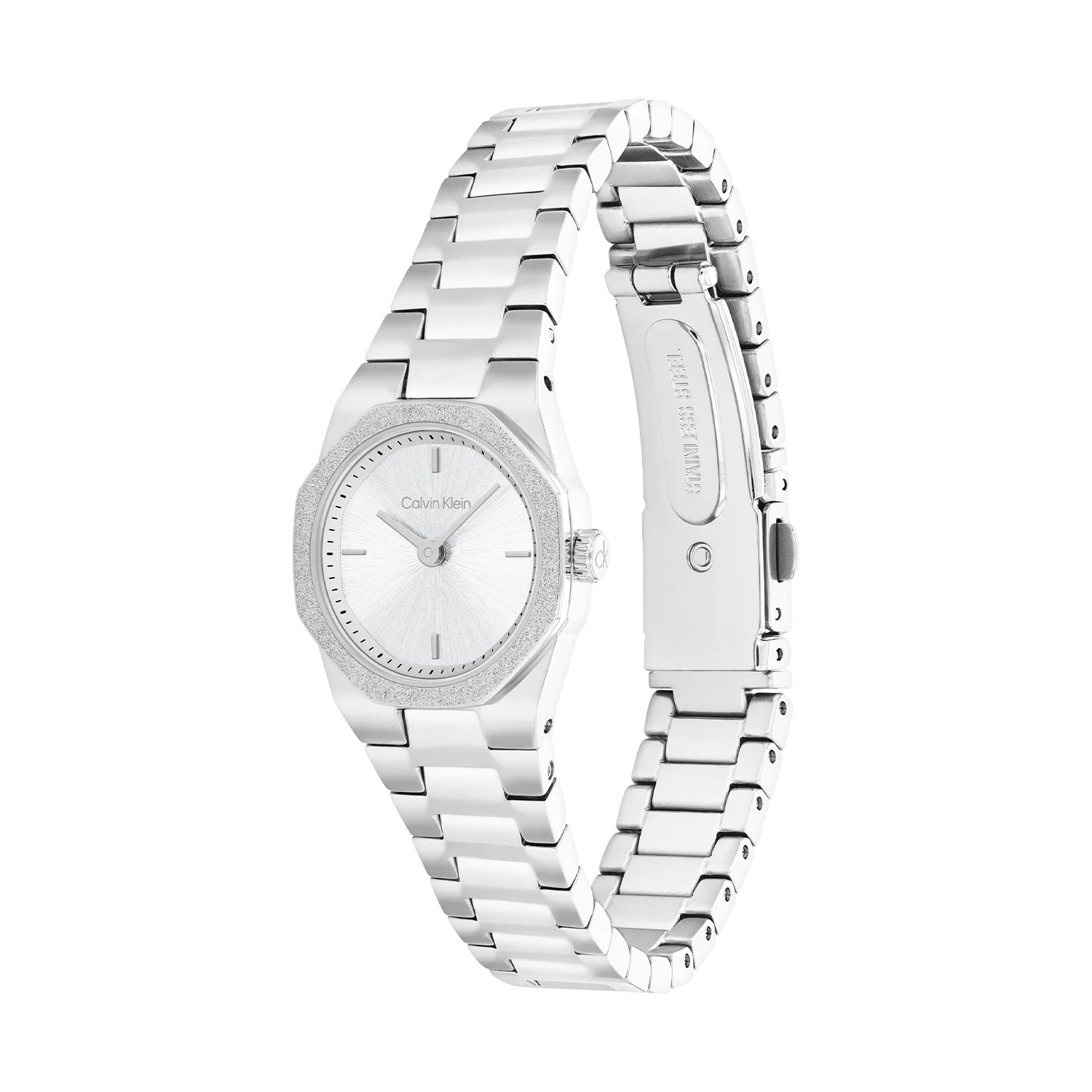 Calvin Klein Geometric Elegance Wit Dames Horloge 2002-CK25100141 - Image 4