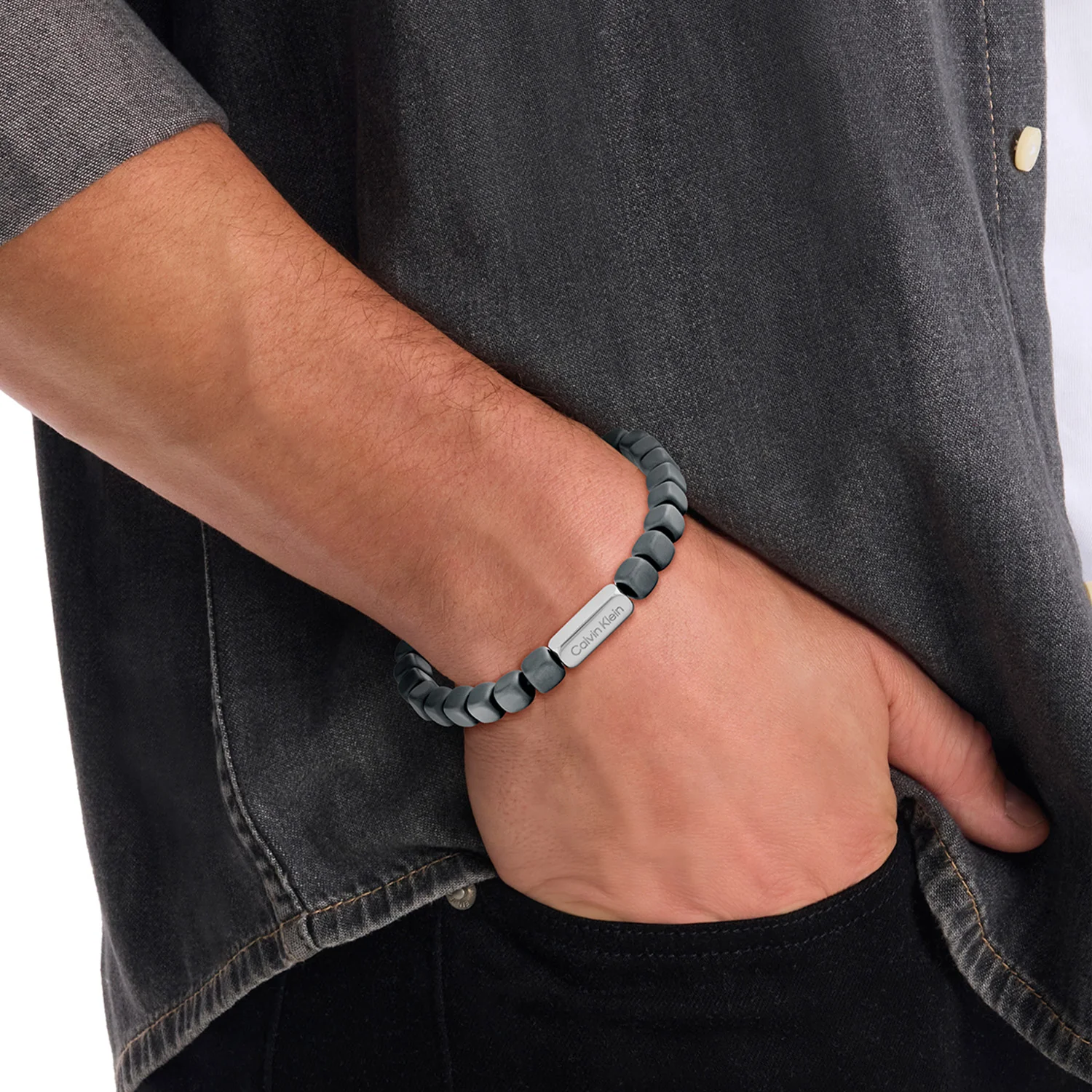 Calvin Klein Grey Coloured Bracelet CJ35100060 - Image 2