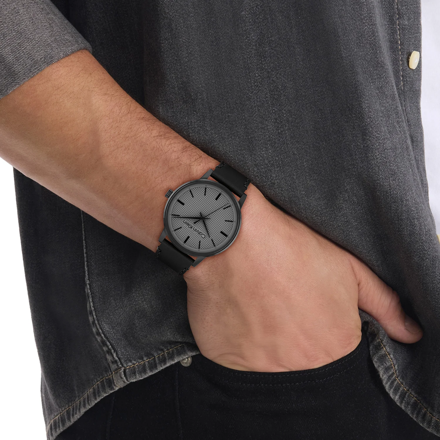 Calvin Klein Linked Grijs Heren Horloge 2002-CK25200504 - Image 2