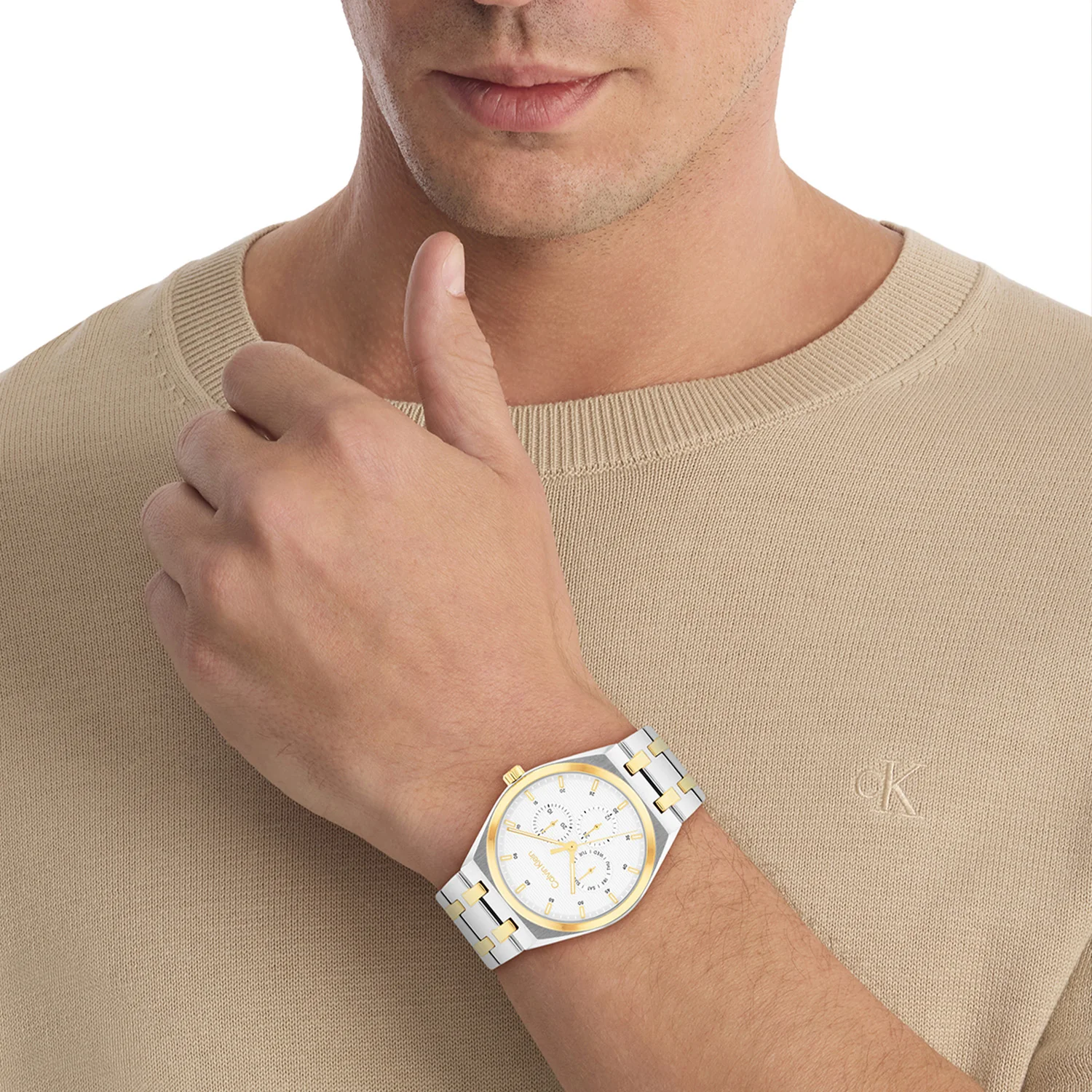 Calvin Klein Motion Wit Heren Horloge 2002-CK25200533 - Image 2
