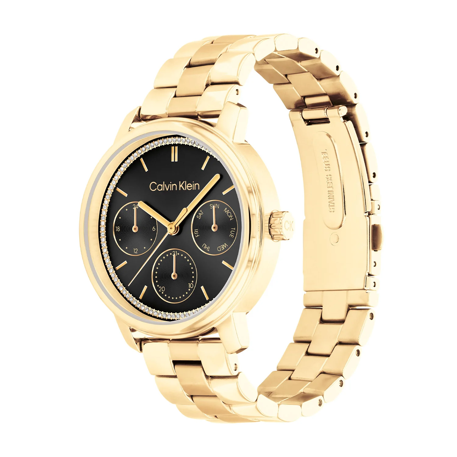 Calvin Klein Shimmer Zwart Dames Horloge 2002-CK25200177 - Image 4