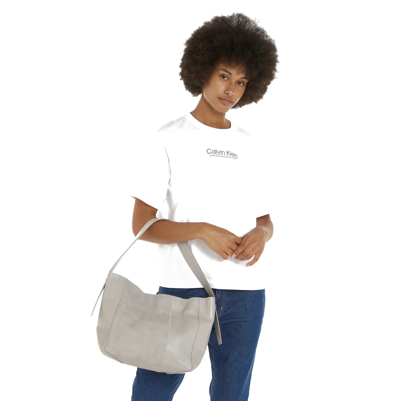 Calvin Klein Texture Grey Handbag K60K611658ADF - Image 2
