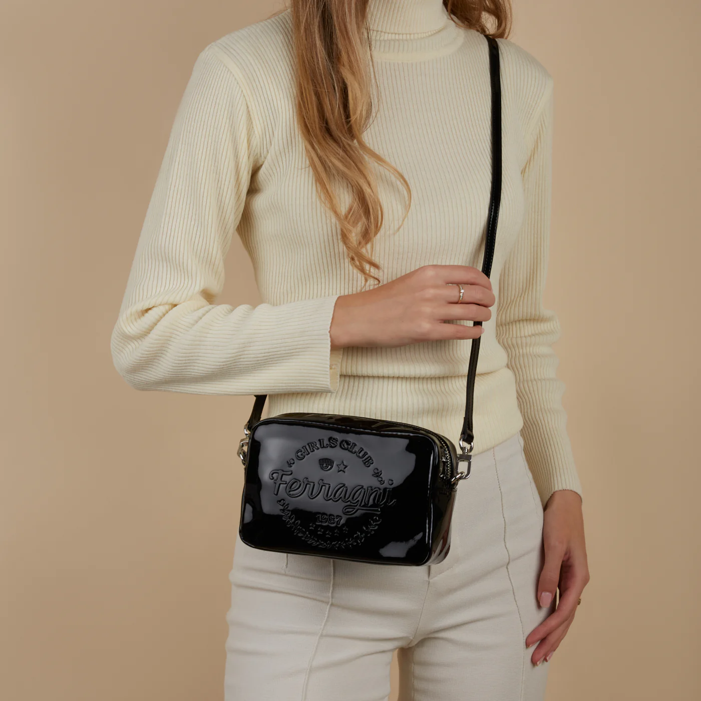 Chiara Ferragni Black Crossbody Bag 75SB4BD5-ZS944-899 - Image 2