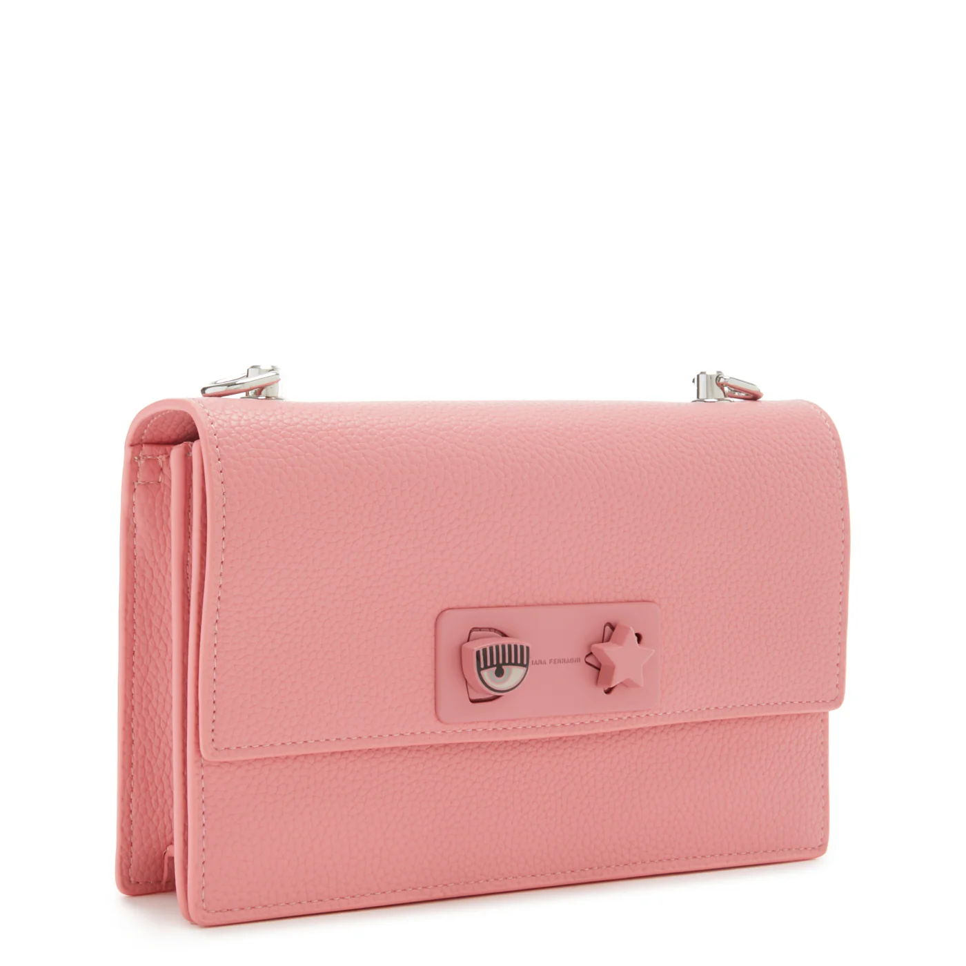 Chiara Ferragni Eye Star Pink Crossbody Bag 75SB4BE8-ZS529-428 - Image 3