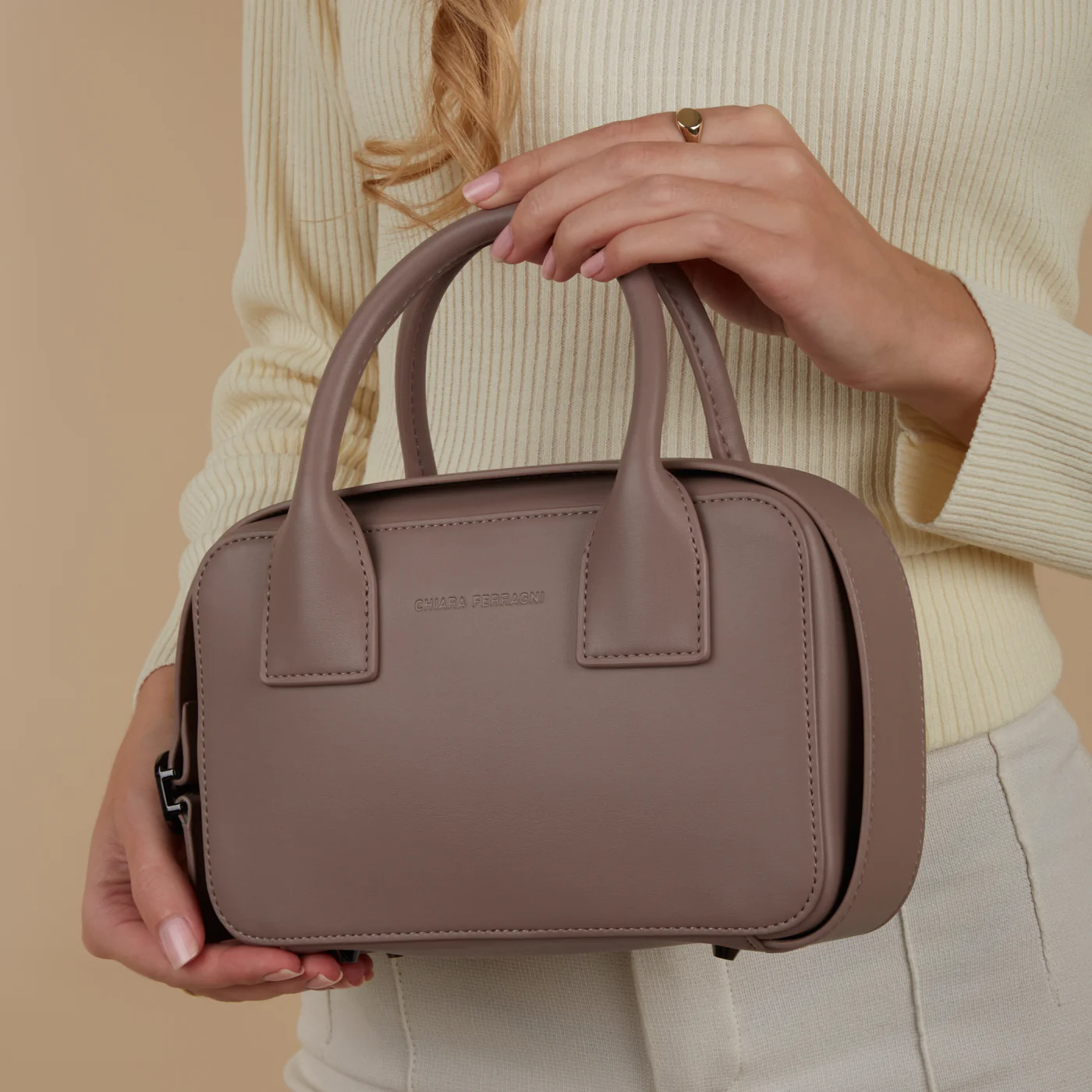 Chiara Ferragni Eyelike Brown Crossbody Bag 75SB4BBC-ZS517-706 - Image 3
