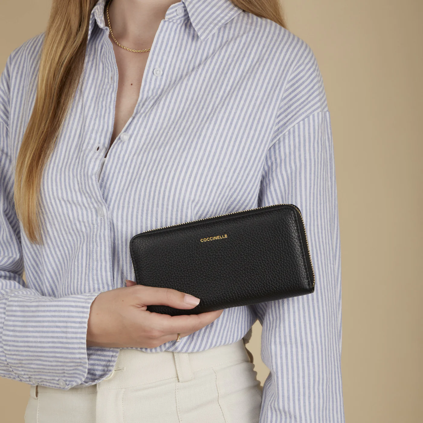 Coccinelle Magie Black Leather Zip Wallet E2MQF110401001 - Image 2