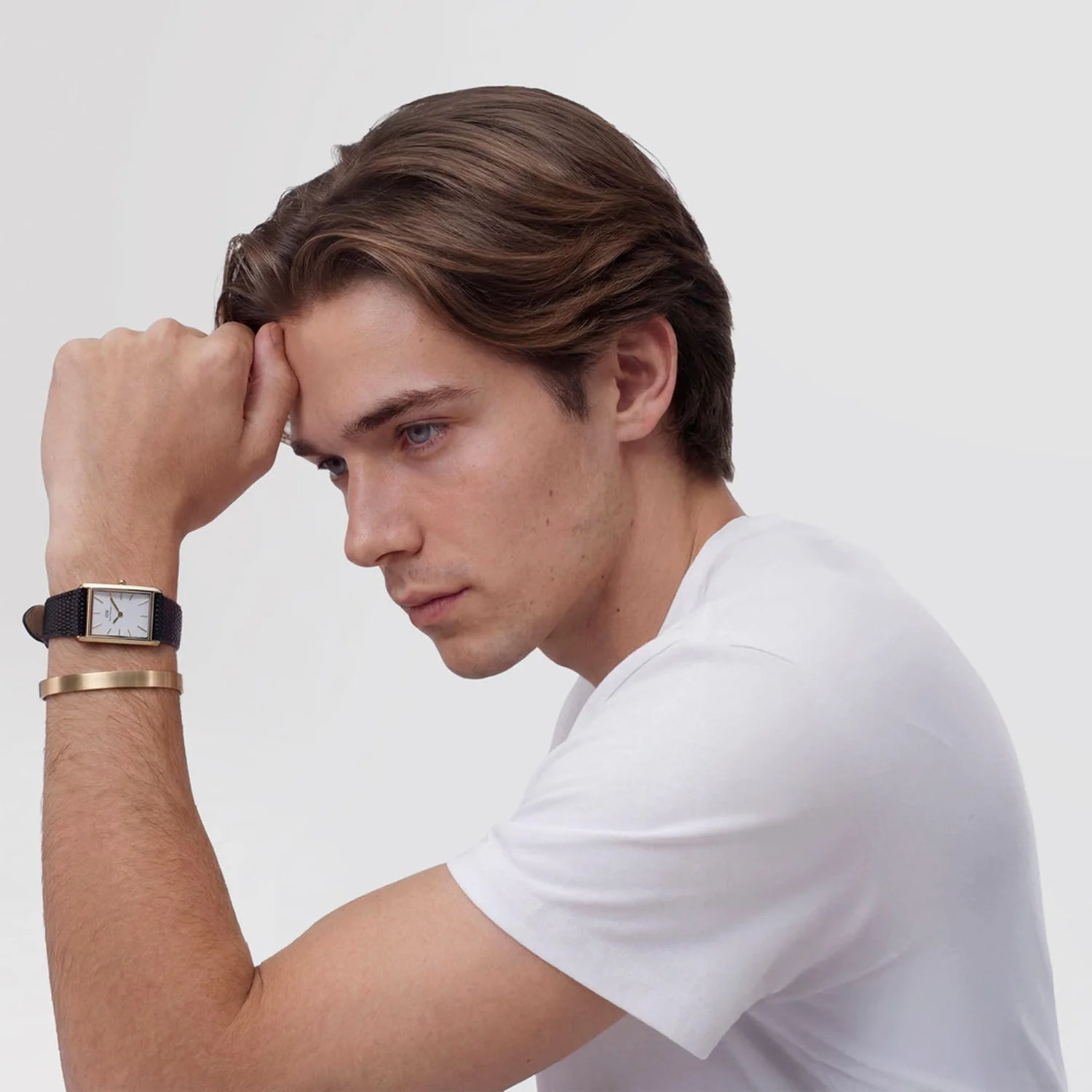 Daniel Wellington Bound Black Lizard White Guilloche Unisex Watch DW00100899 - Image 2