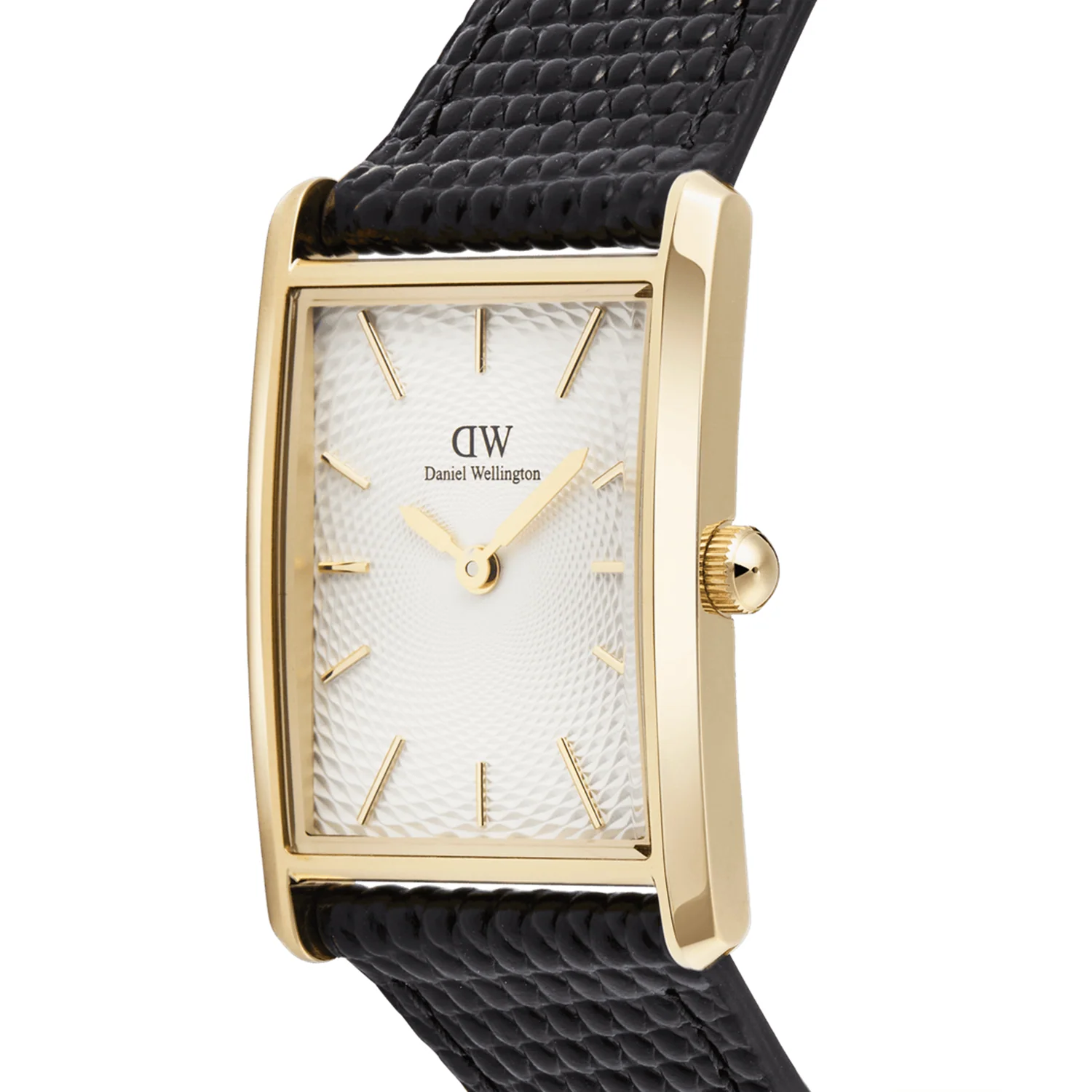 Daniel Wellington Bound Black Lizard White Guilloche Unisex Watch DW00100899 - Image 3