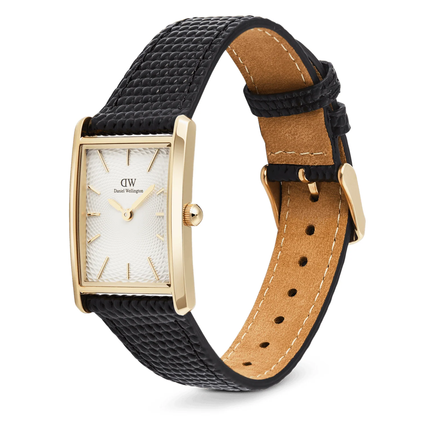 Daniel Wellington Bound Black Lizard White Guilloche Unisex Watch DW00100899 - Image 4