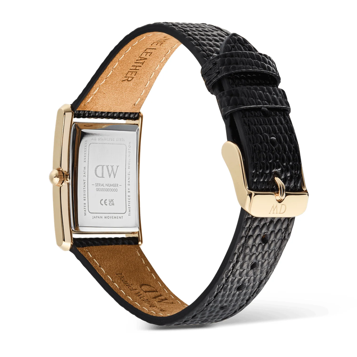 Daniel Wellington Bound Black Lizard White Guilloche Unisex Watch DW00100899 - Image 5