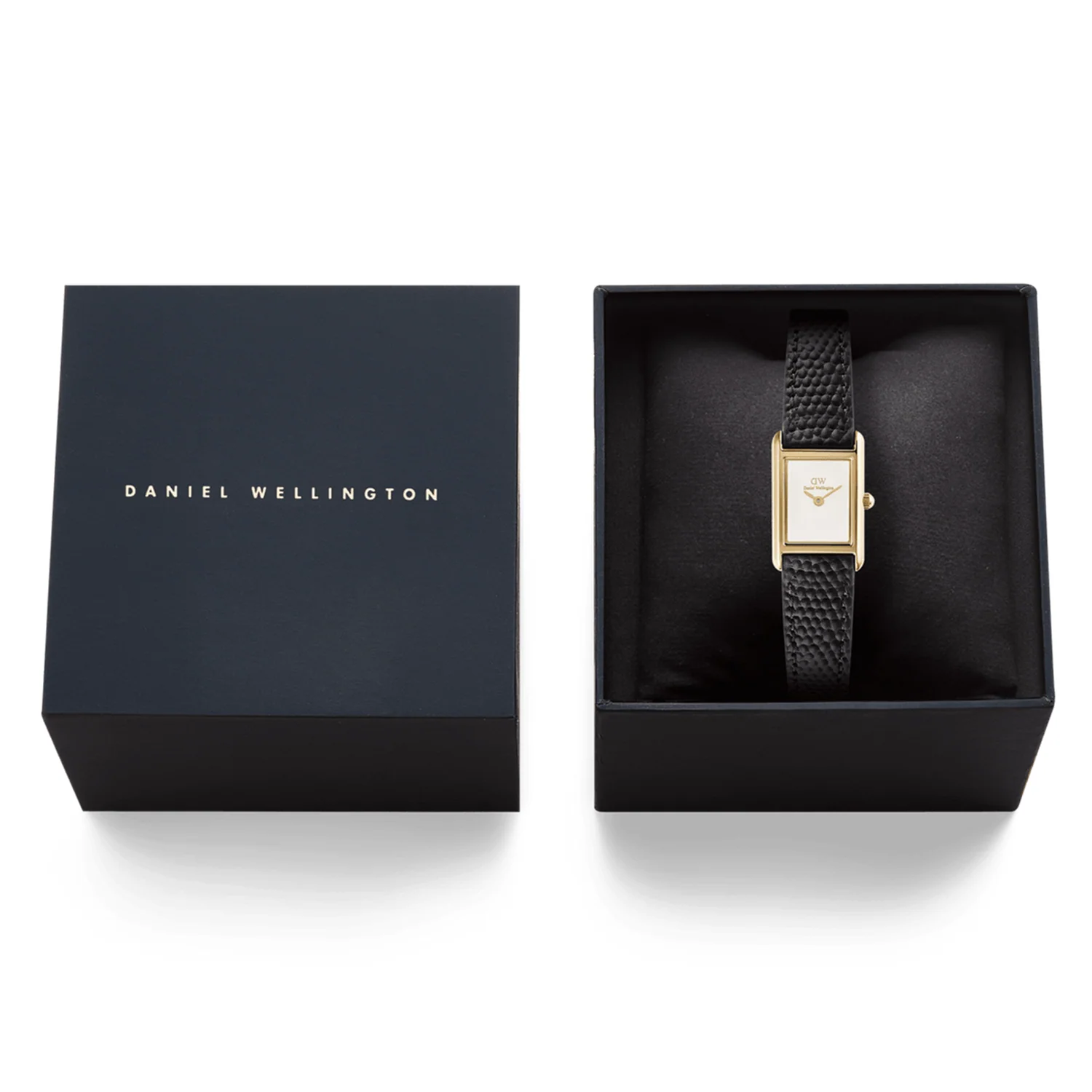 Daniel Wellington Bound Mini Black Lizard Gold-coloured Women's Watch DW00100903 - Image 6