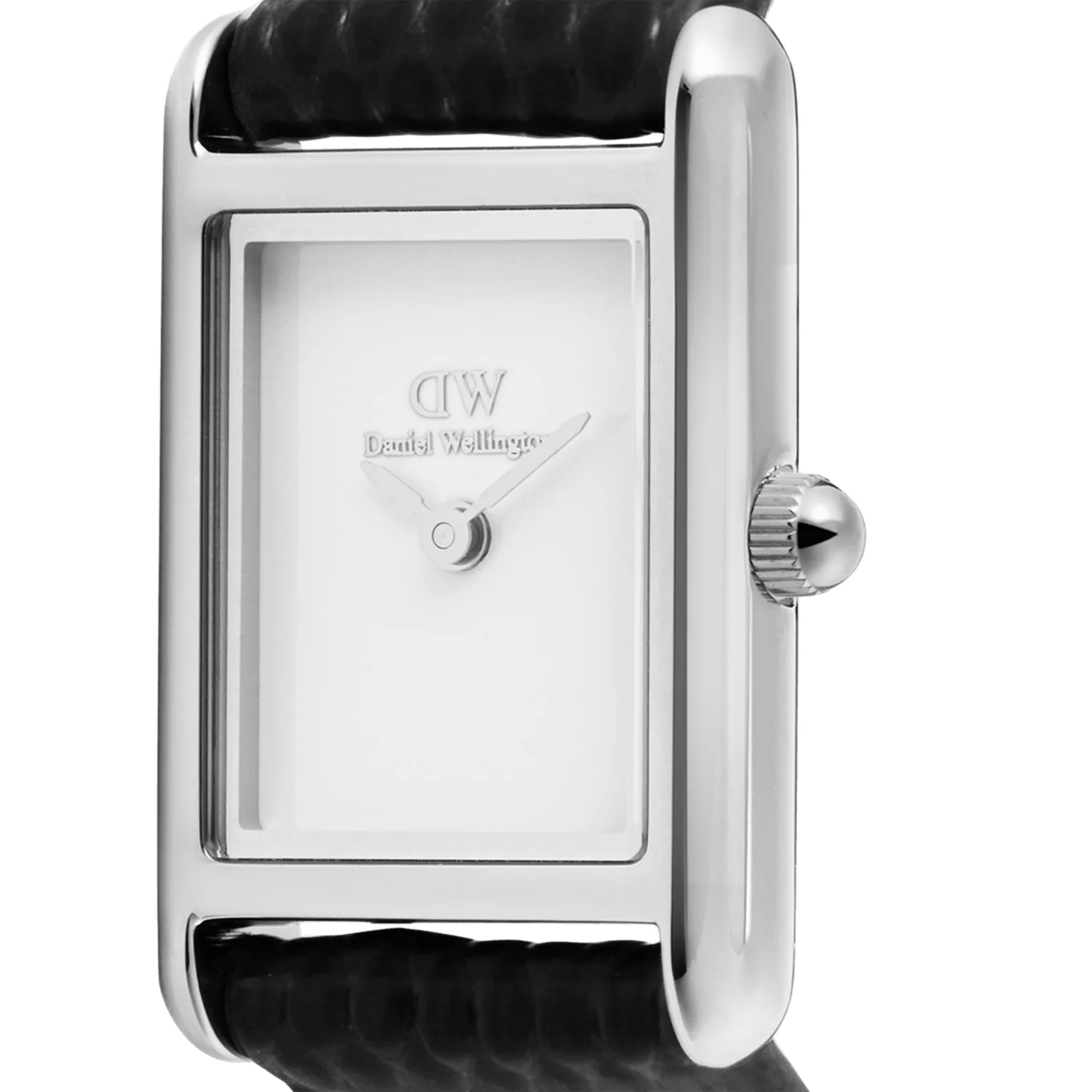 Daniel Wellington Bound Mini Black Lizard Silver Women's Watch DW00100901 - Image 3