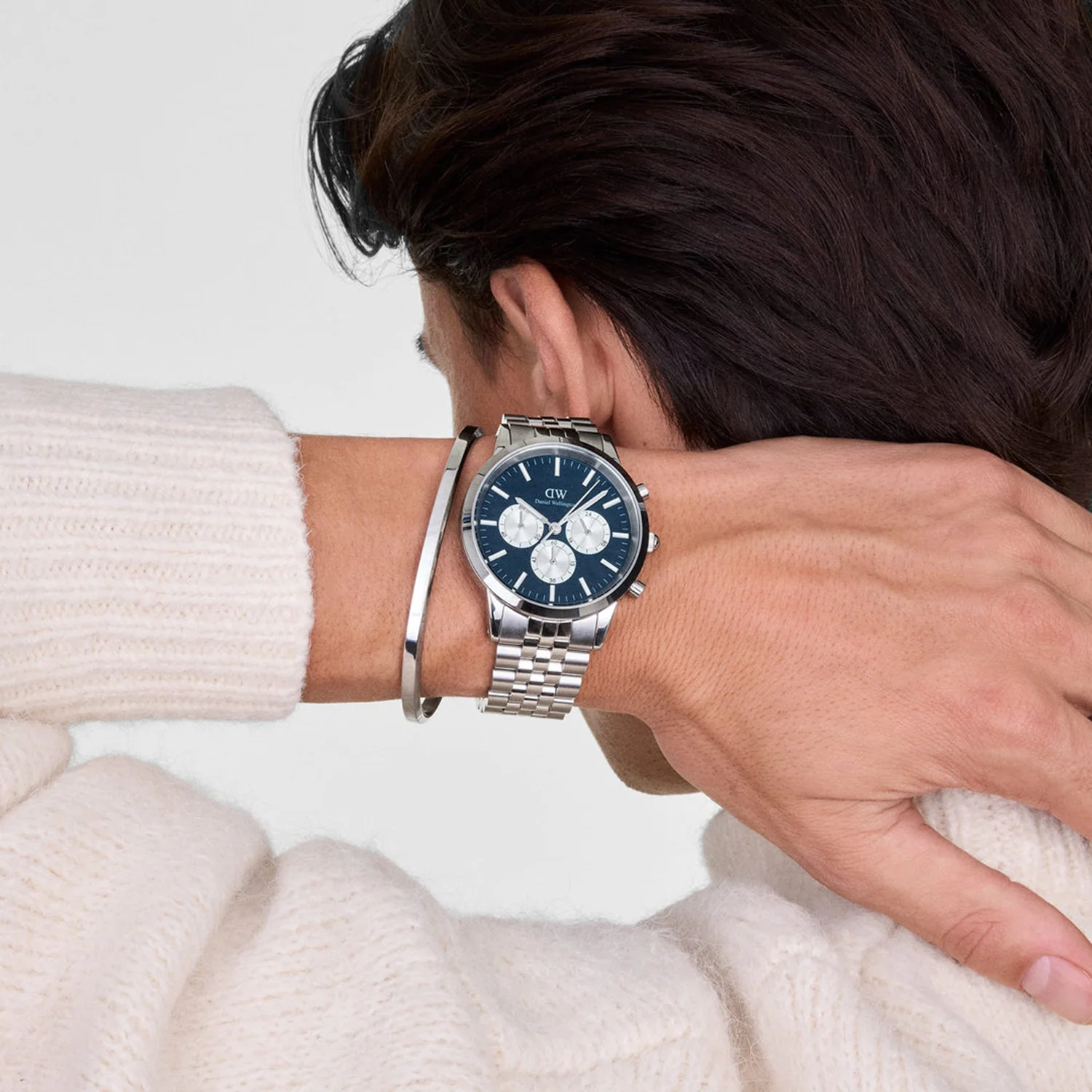 Daniel Wellington Iconic Chronograph Blue Arctic Men's Watch DW00100874 - Image 2