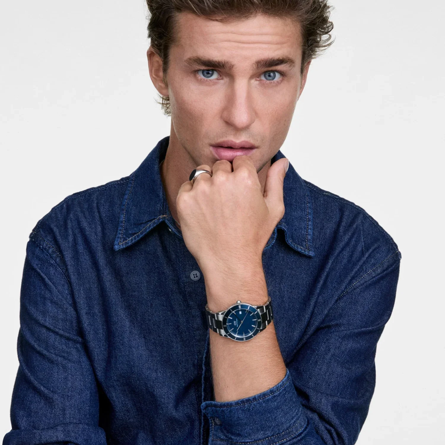 Daniel Wellington Iconic Paradigma Blu Arctic Enamel Men's Watch DW00100820 - Image 2