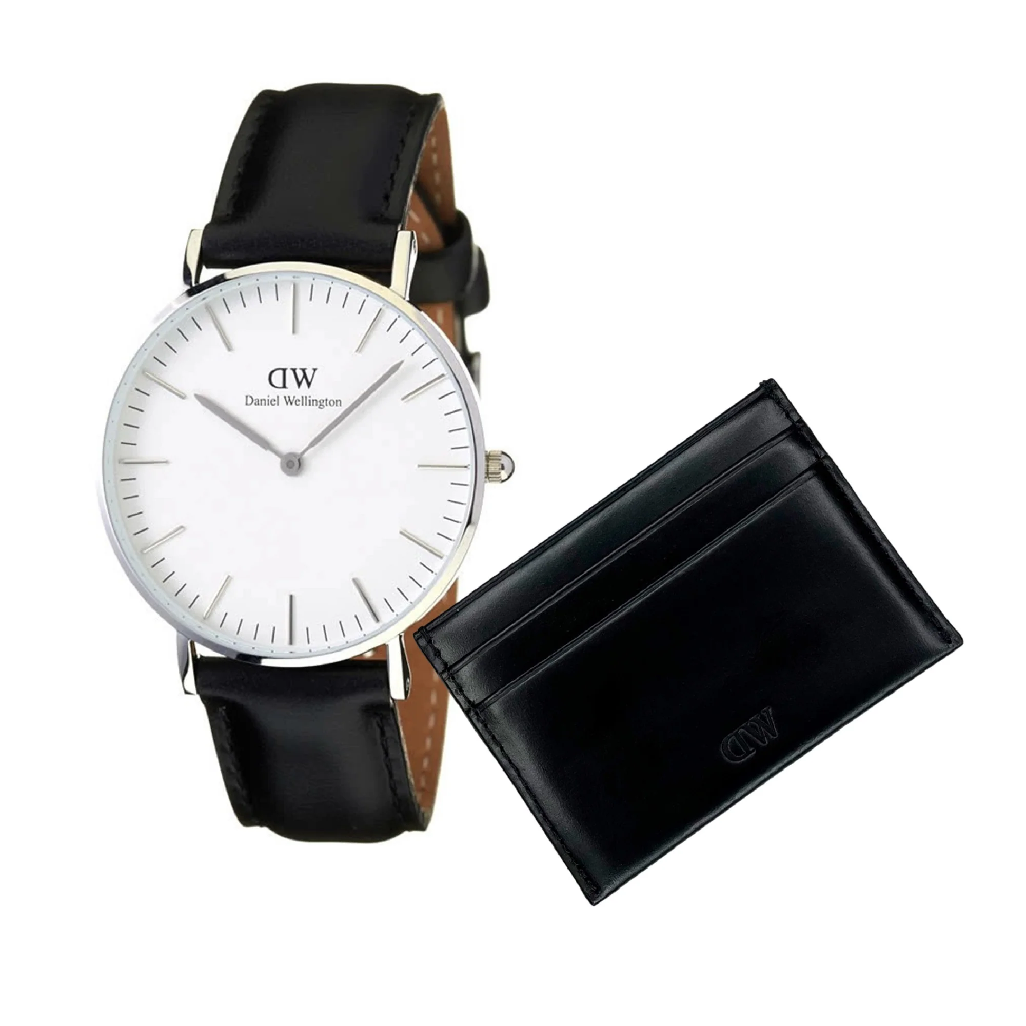 Daniel Wellington Men's Watch and Black Leather Card Holder Giftset DW00590019 - Image 3