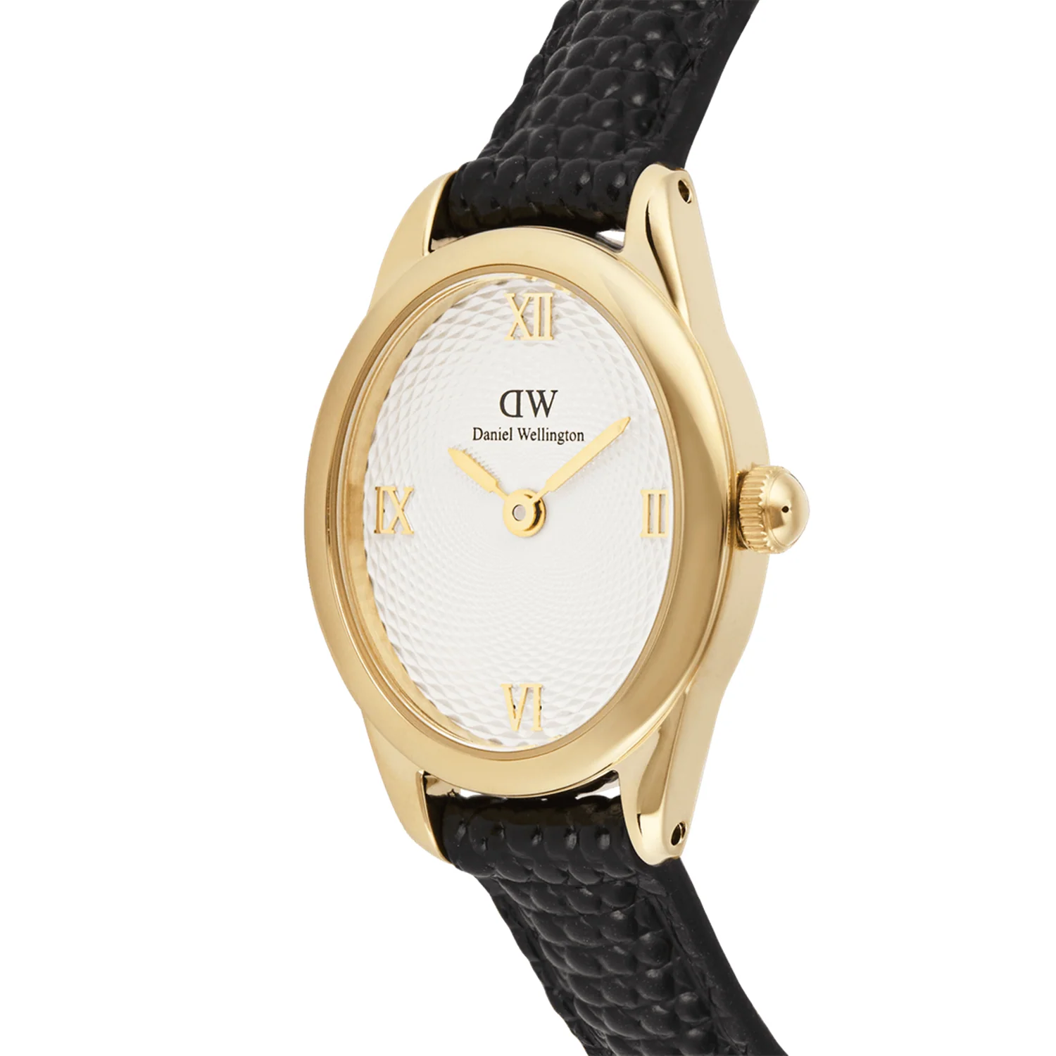 Daniel Wellington Ophelia Mini Black Lizard Gold-coloured Women's Watch DW00100890 - Image 3