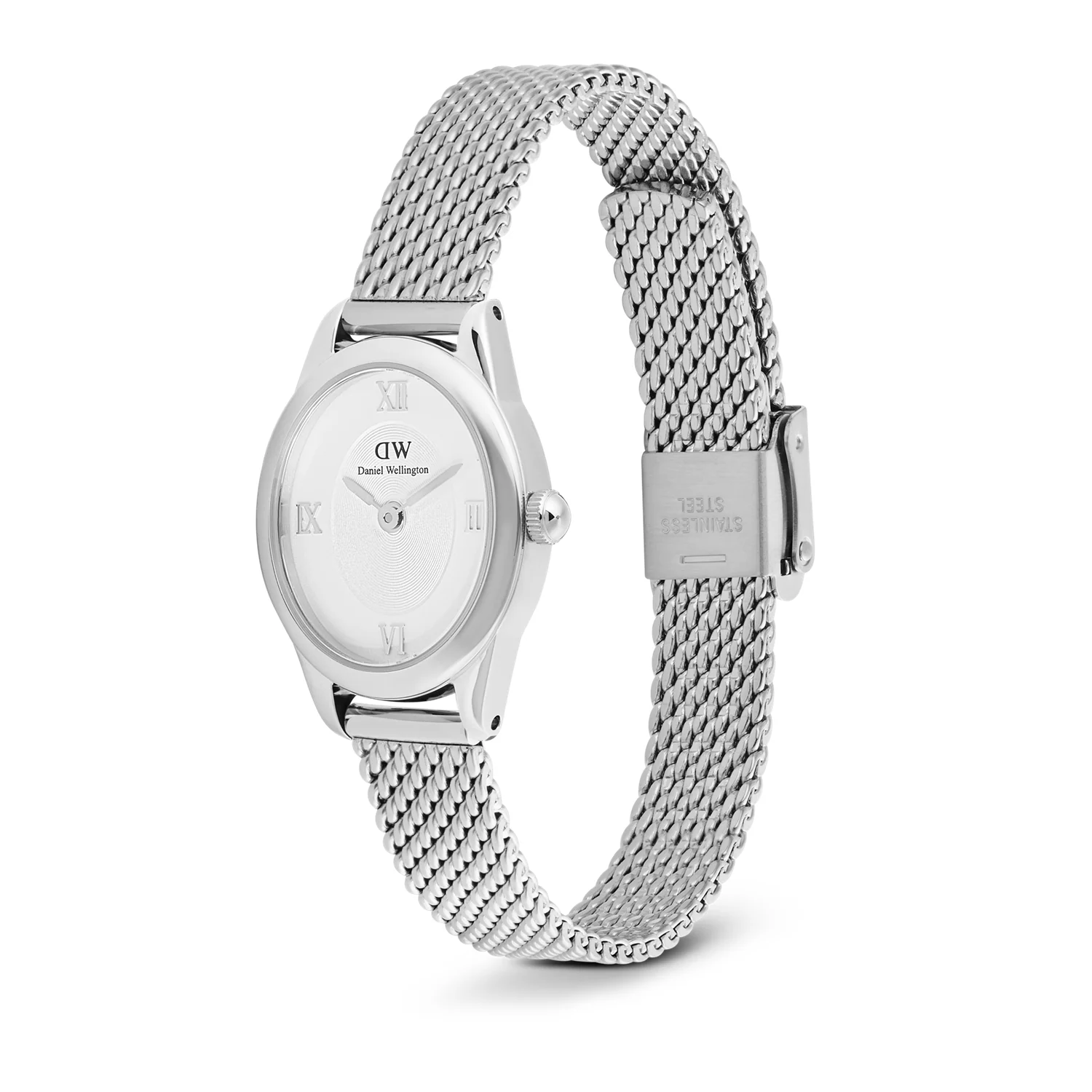 Daniel Wellington Ophelia Mini Mesh White Silver Women's Watch DW00100938 - Image 4
