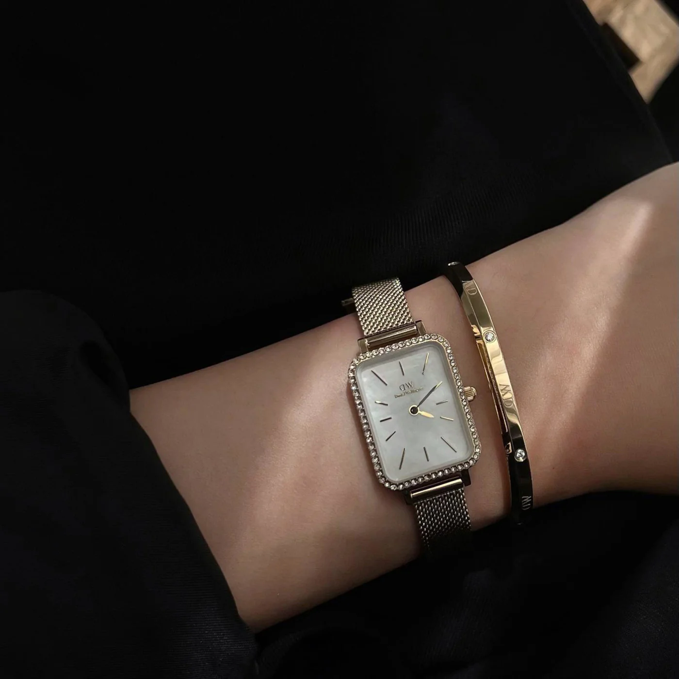 Daniel Wellington Petite Quadro Gold Watch DW00100668 - Image 2