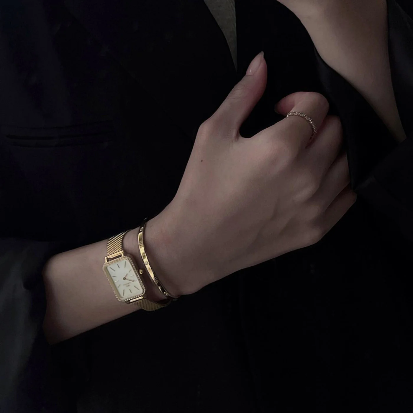 Daniel Wellington Petite Quadro Gold Watch DW00100668 - Image 3