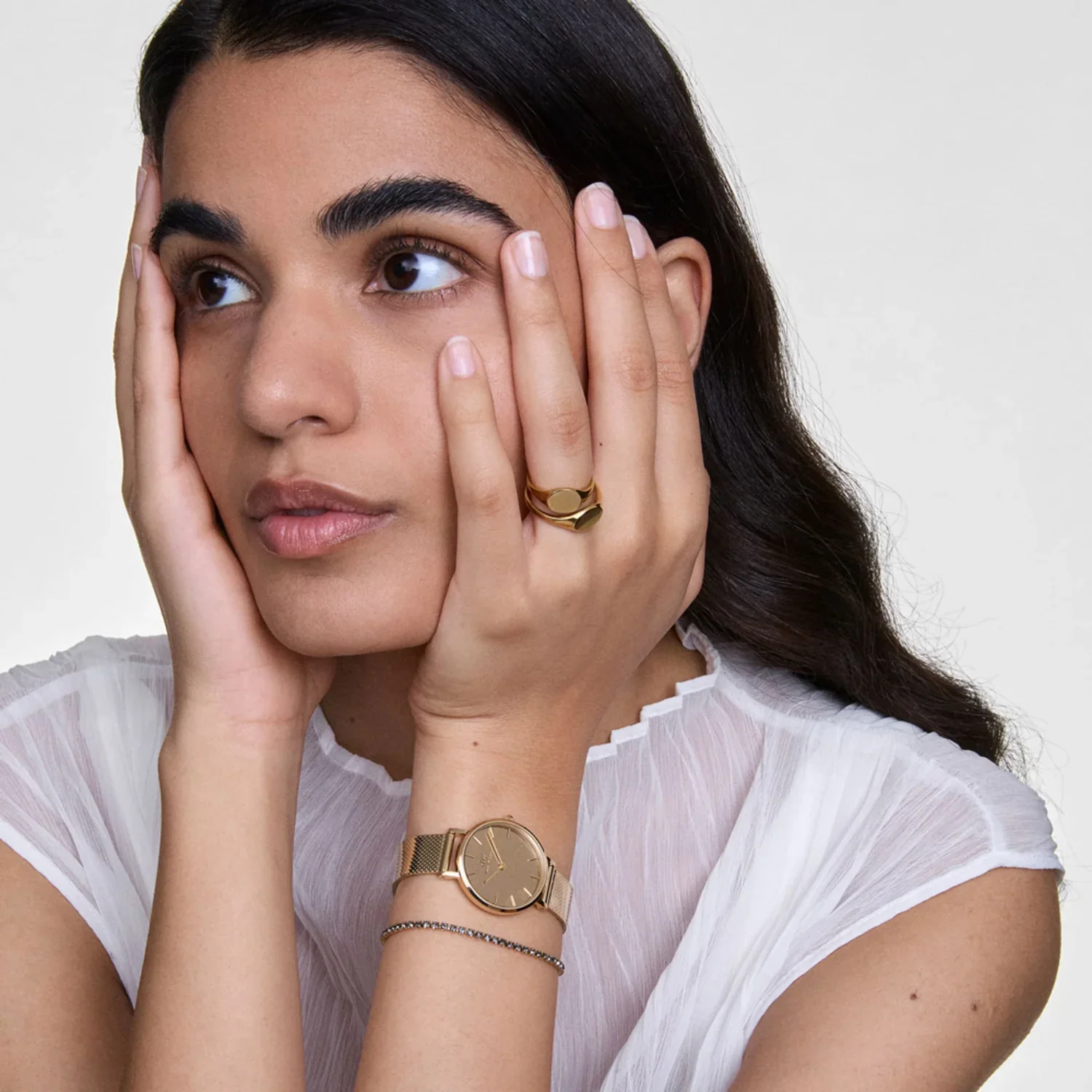 Daniel Wellington Petite&Quadro Mini Reflection Gold Women's Watch DW00100797 - Image 2