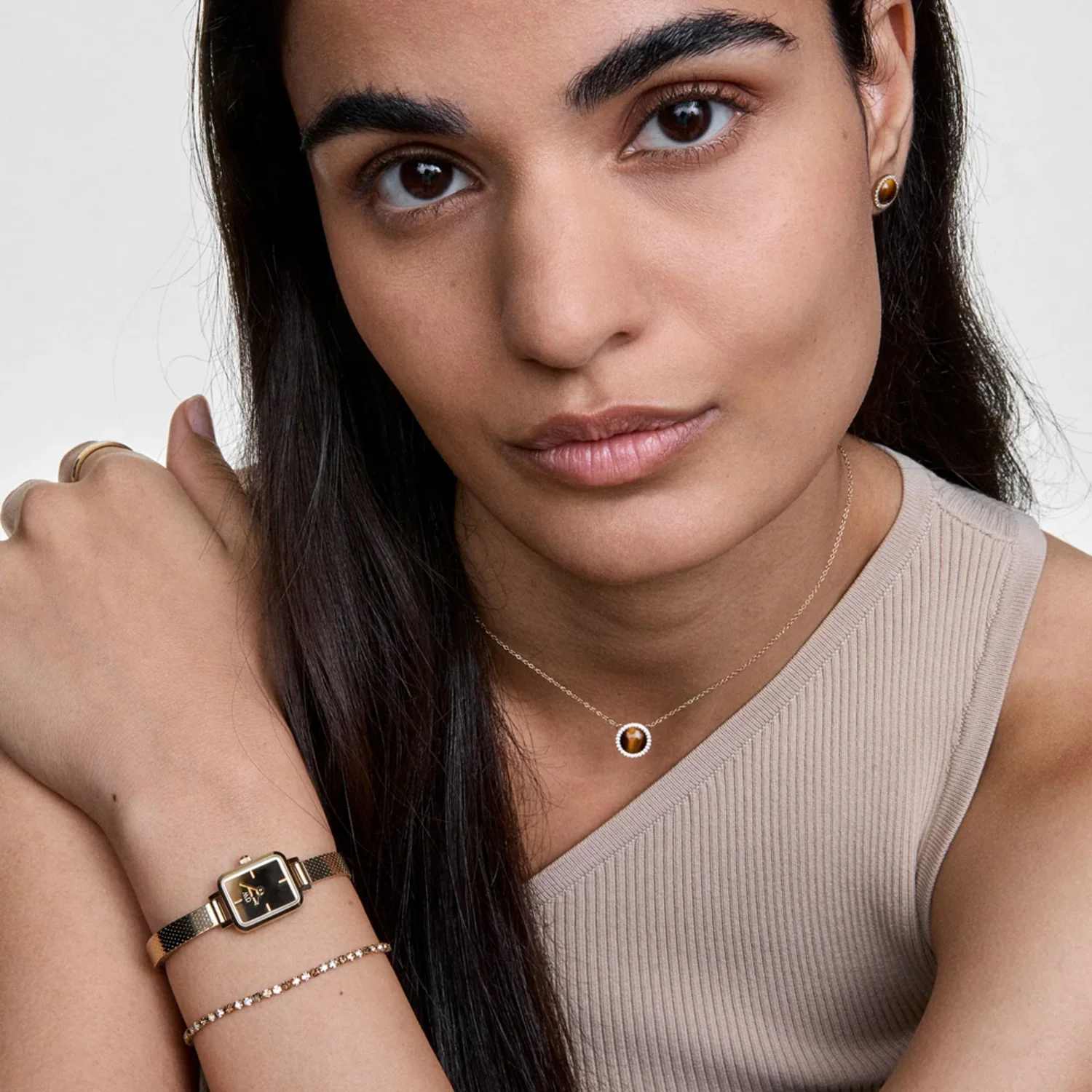 Daniel Wellington Petite&Quadro Mini Reflection Gold Women's Watch DW00100801 - Image 2