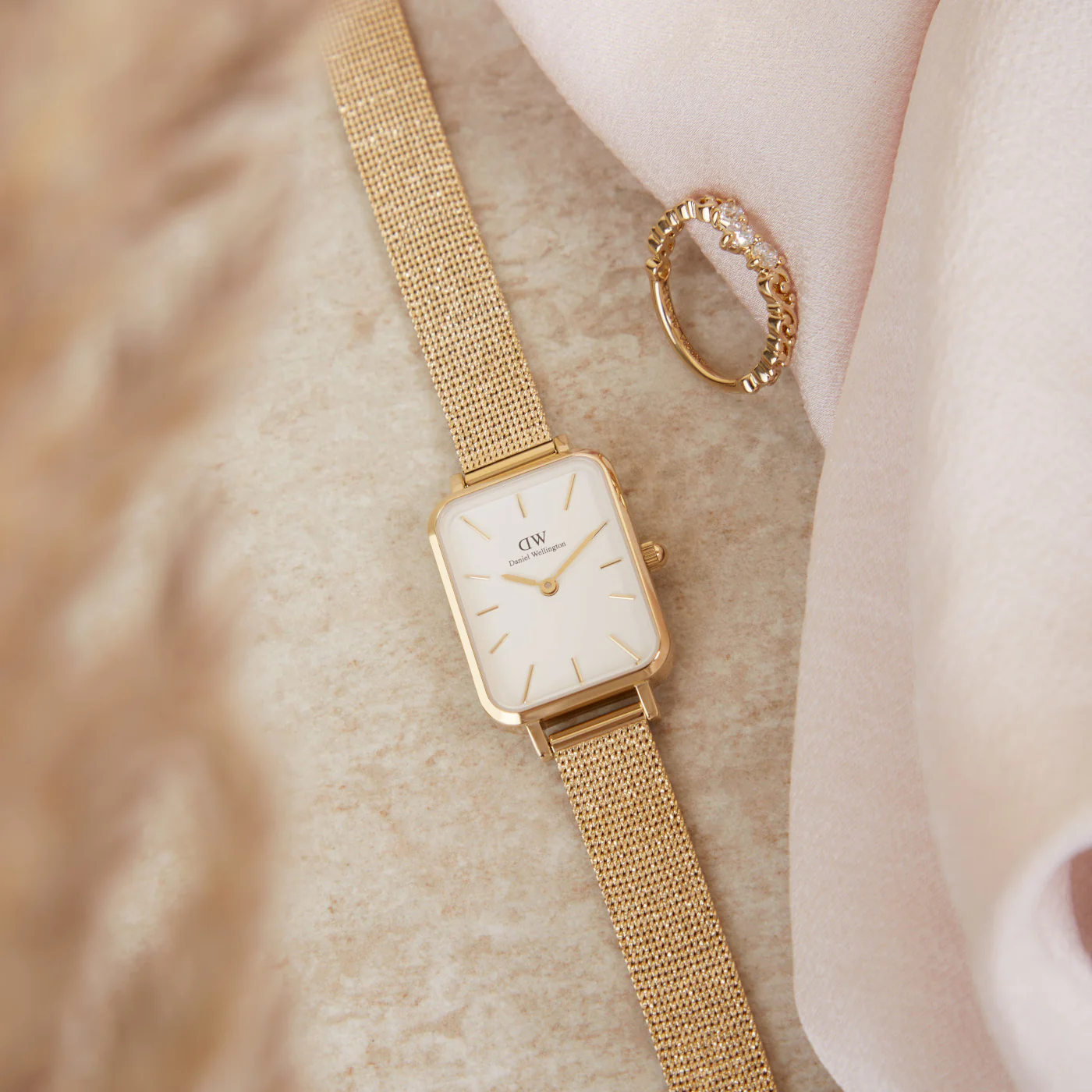 Daniel Wellington Quadro Gold Watch DW00100556 - Image 4
