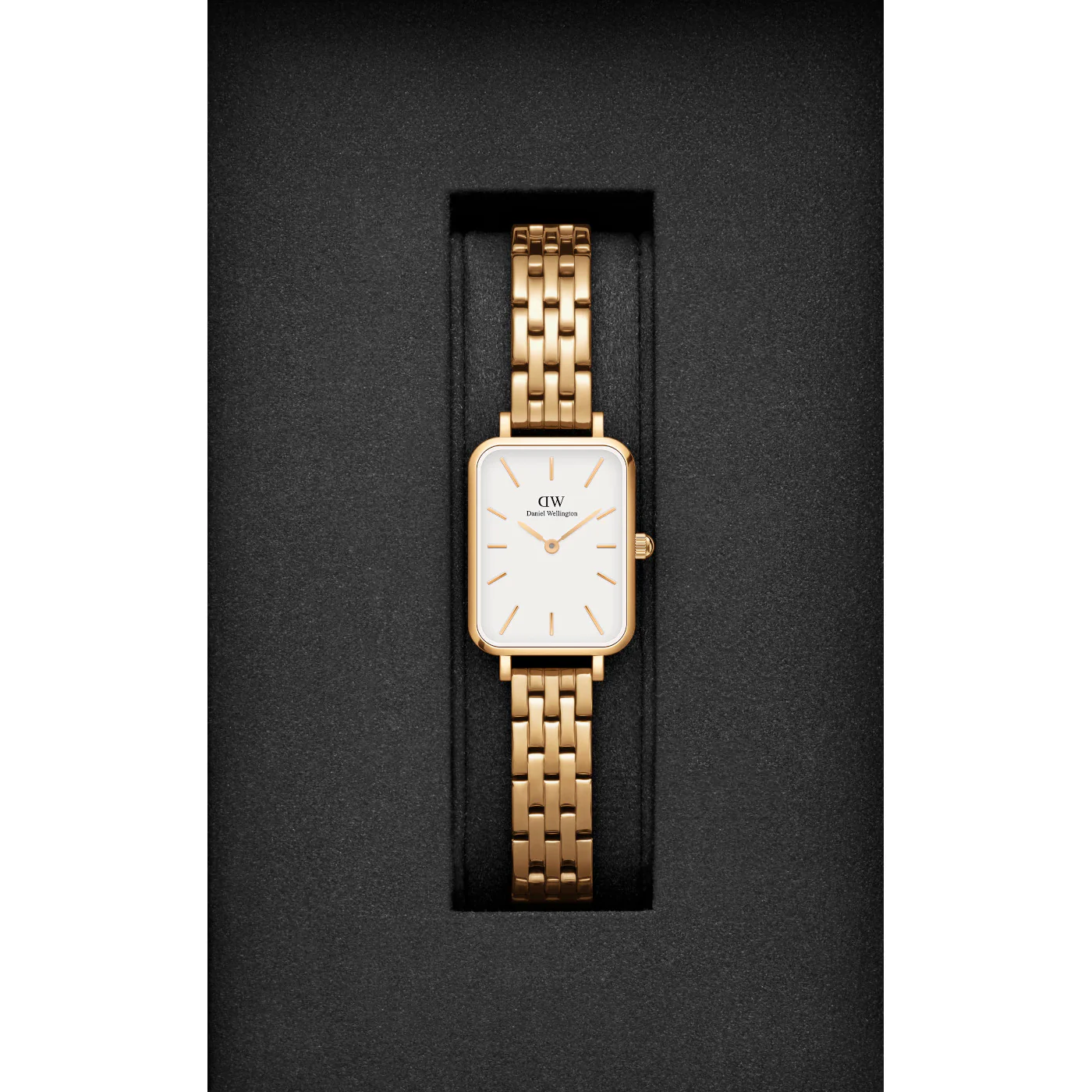 Daniel Wellington Quadro Link Gold Watch DW00100622 - Image 5