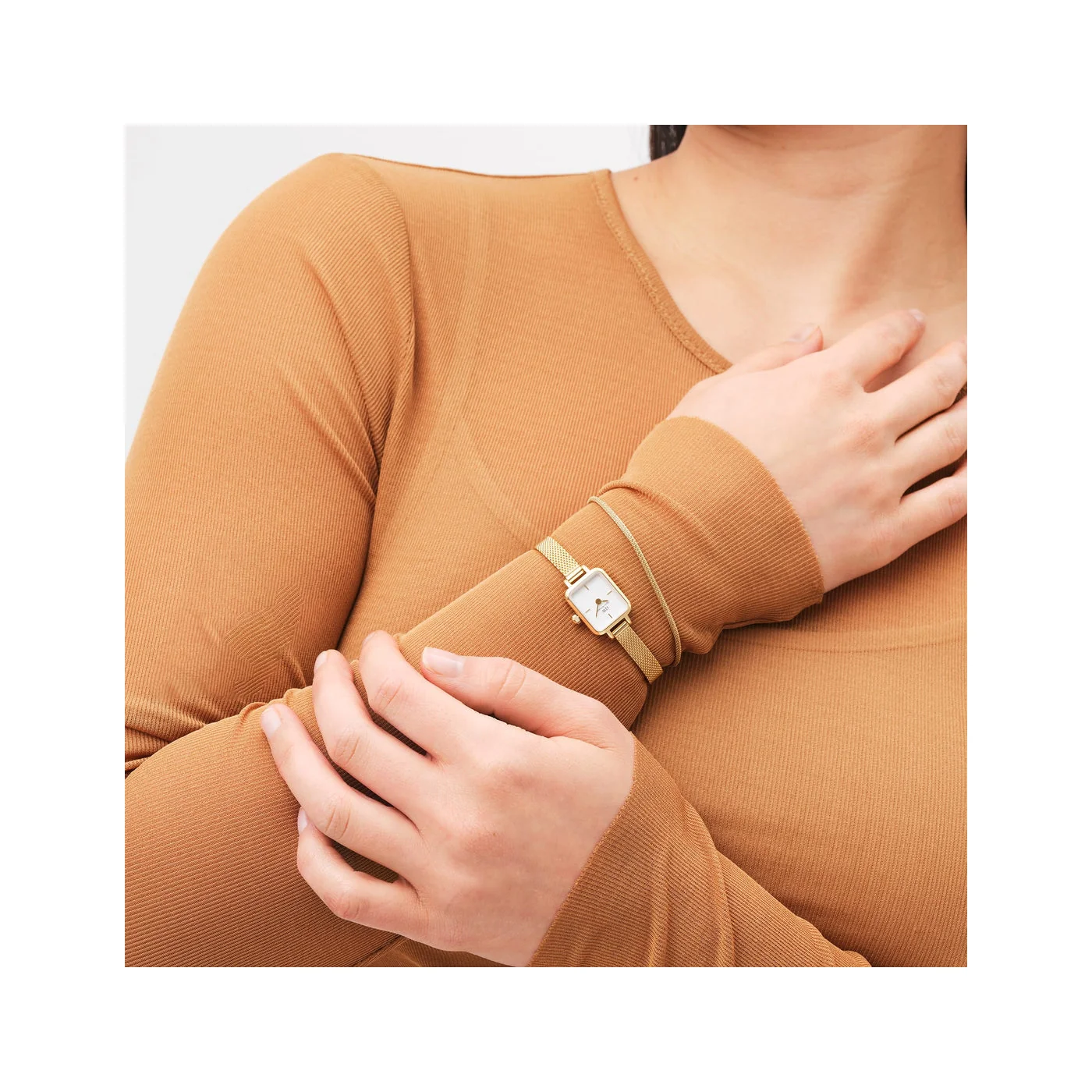 Daniel Wellington Quadro Mini Gold Watch DW00100725 - Image 2