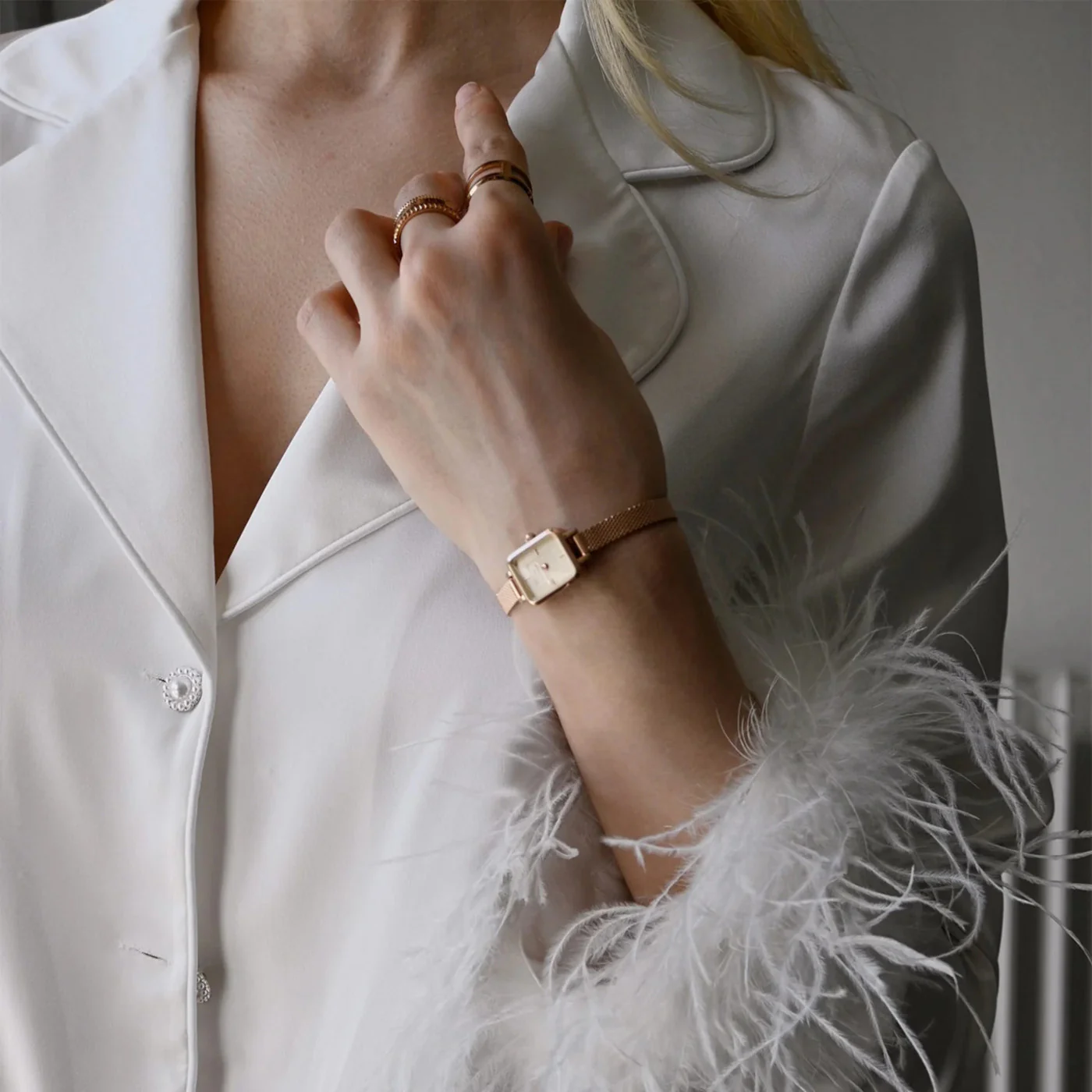 Daniel Wellington Quadro Rose gold Watch DW00100651 - Image 2
