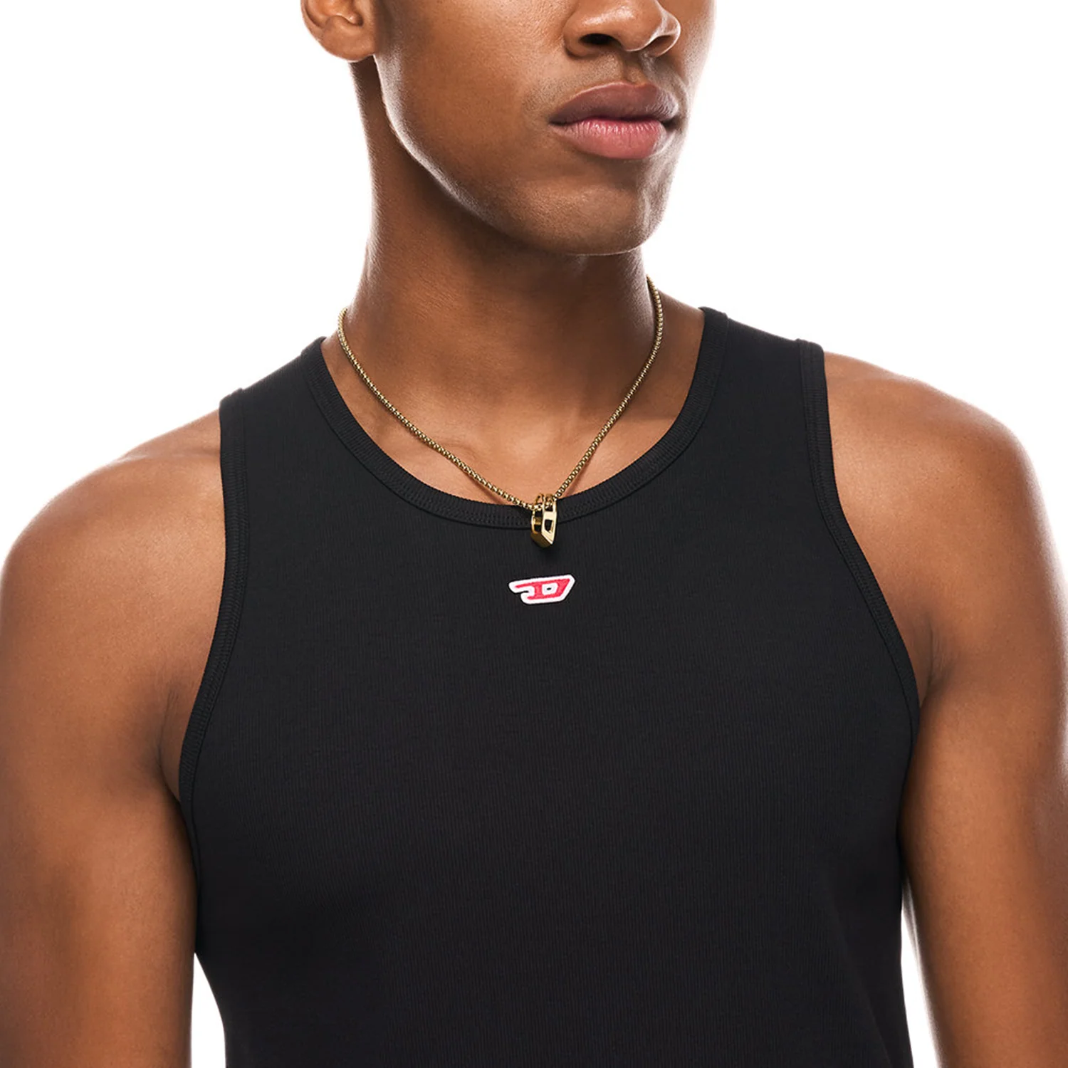 Diesel D Logo Stainless Steel Unisex Necklace DX1670710 - Image 2