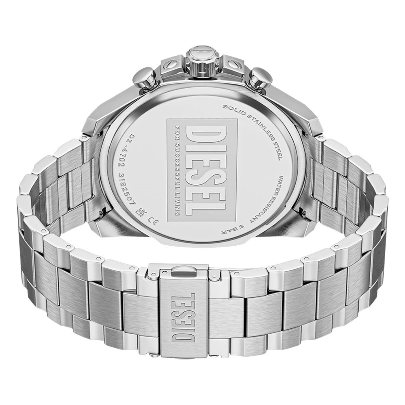 Diesel Mega Chief Slim Round Gold Dial Watch DZ4702 - Image 8