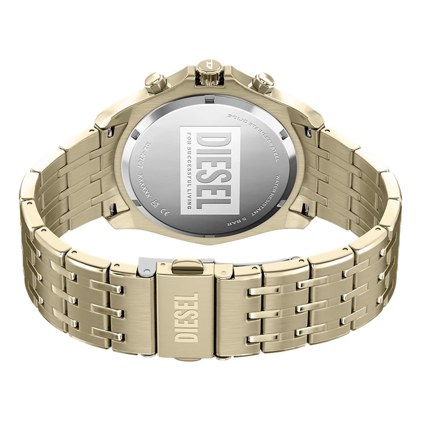 Diesel Stinger Round Gold Dial Watch DZ4707 - Image 7