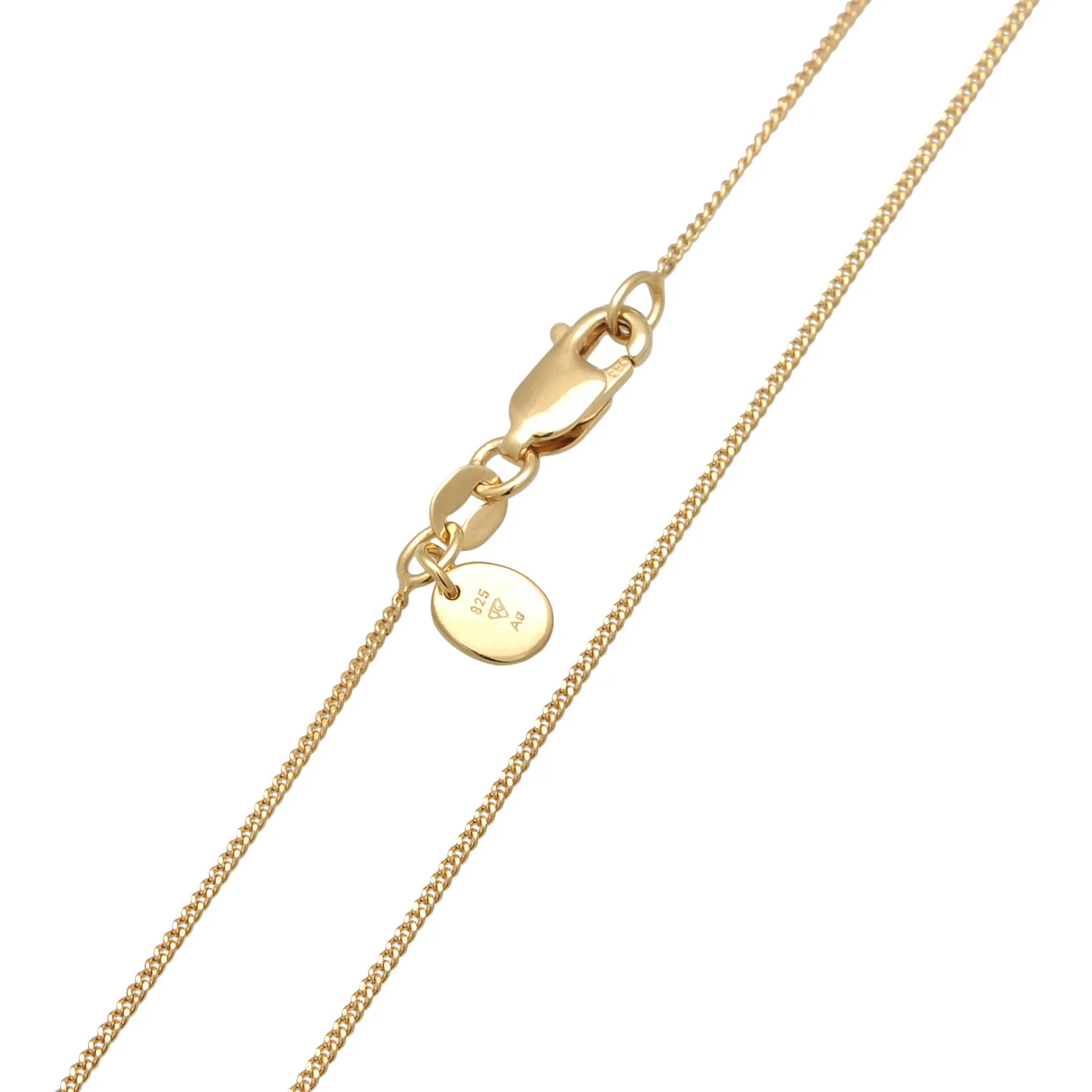 Elli 925 Sterling Silver Coin Necklace Gold plated with Zirconia 2004-BF-0008128-001 - Image 5