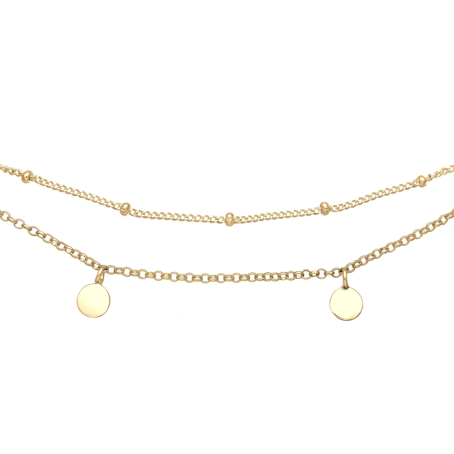 Elli 925 Sterling Silver Layered Choker 2004-BF-0007753-001 - Image 2