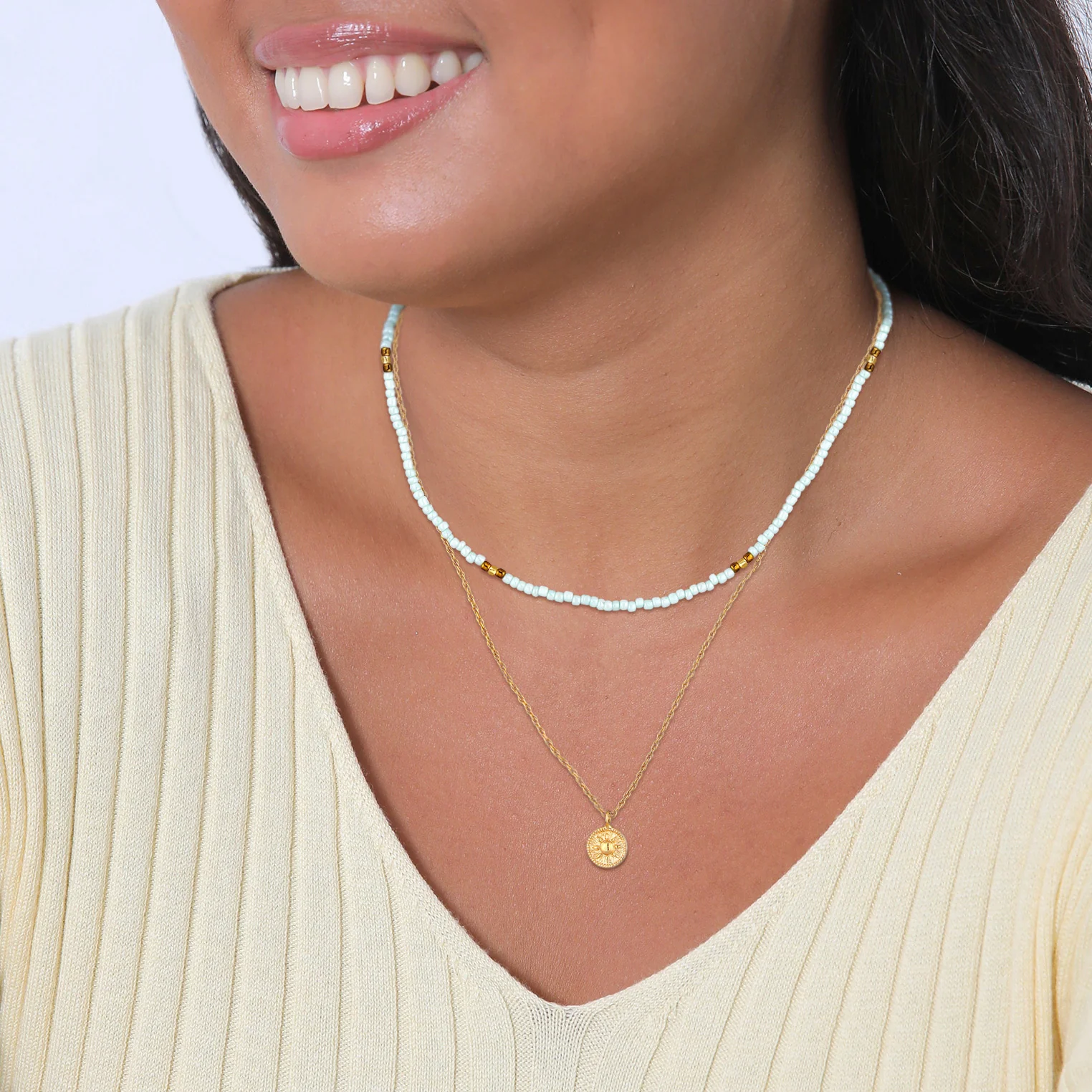 Elli 925 Sterling Silver Layered Choker Gold plated 2004-BF-0007906-001 - Image 6