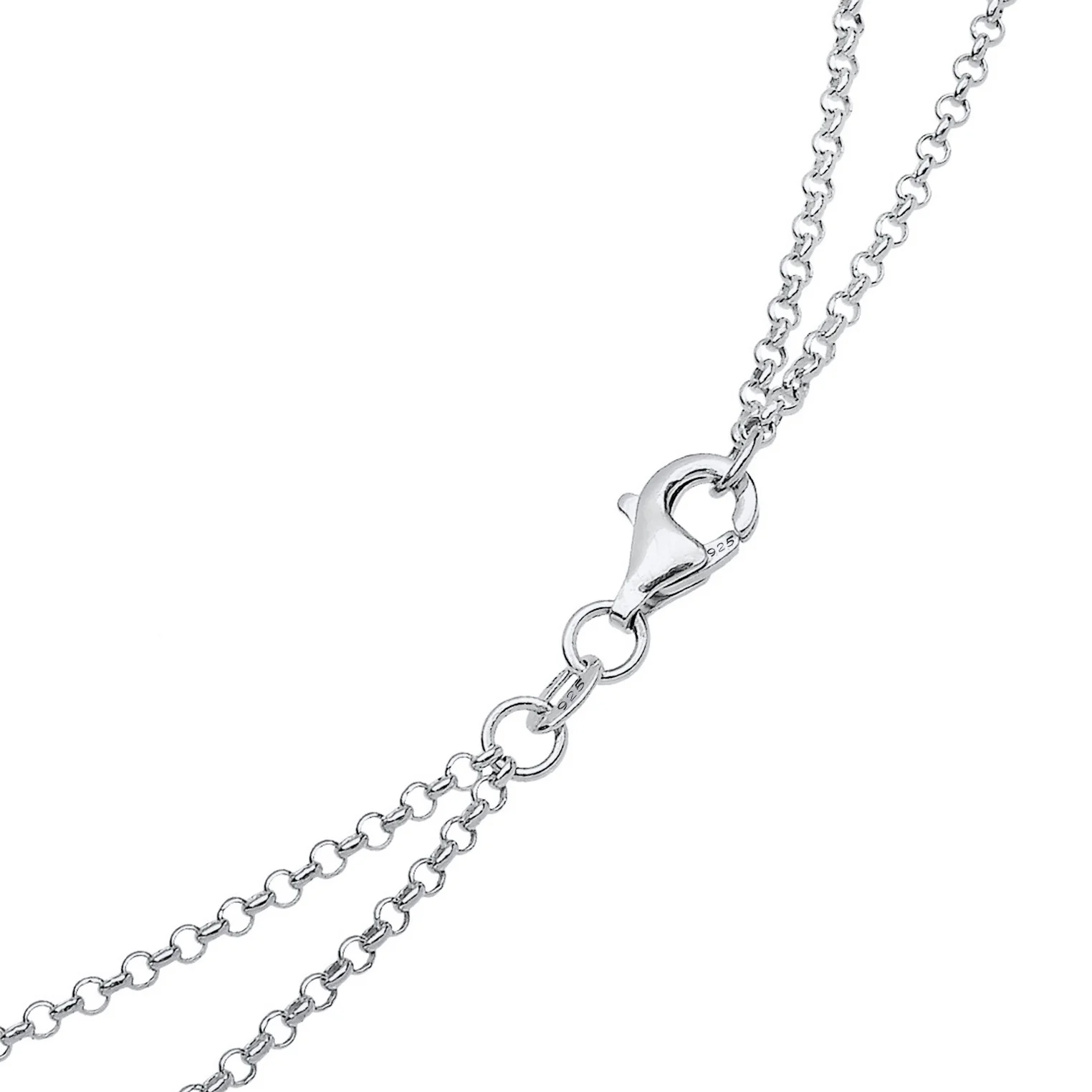 Elli 925 Sterling Silver Layered Link Chain Necklace 2004-BF-0007985-001 - Image 5