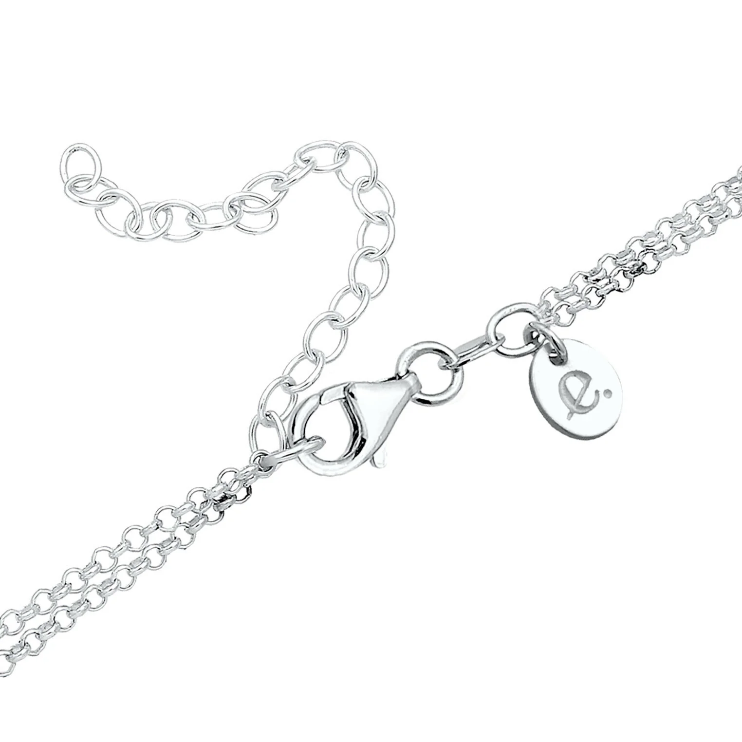 Elli 925 Sterling Silver Layered Necklace with Pendant 2004-BF-0007728-001 - Image 5