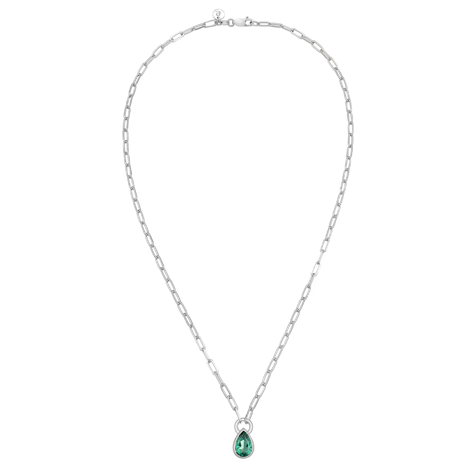 Elli 925 Sterling Silver Link Chain Necklace with Quartz 2004-BF-0007920-001 - Image 3