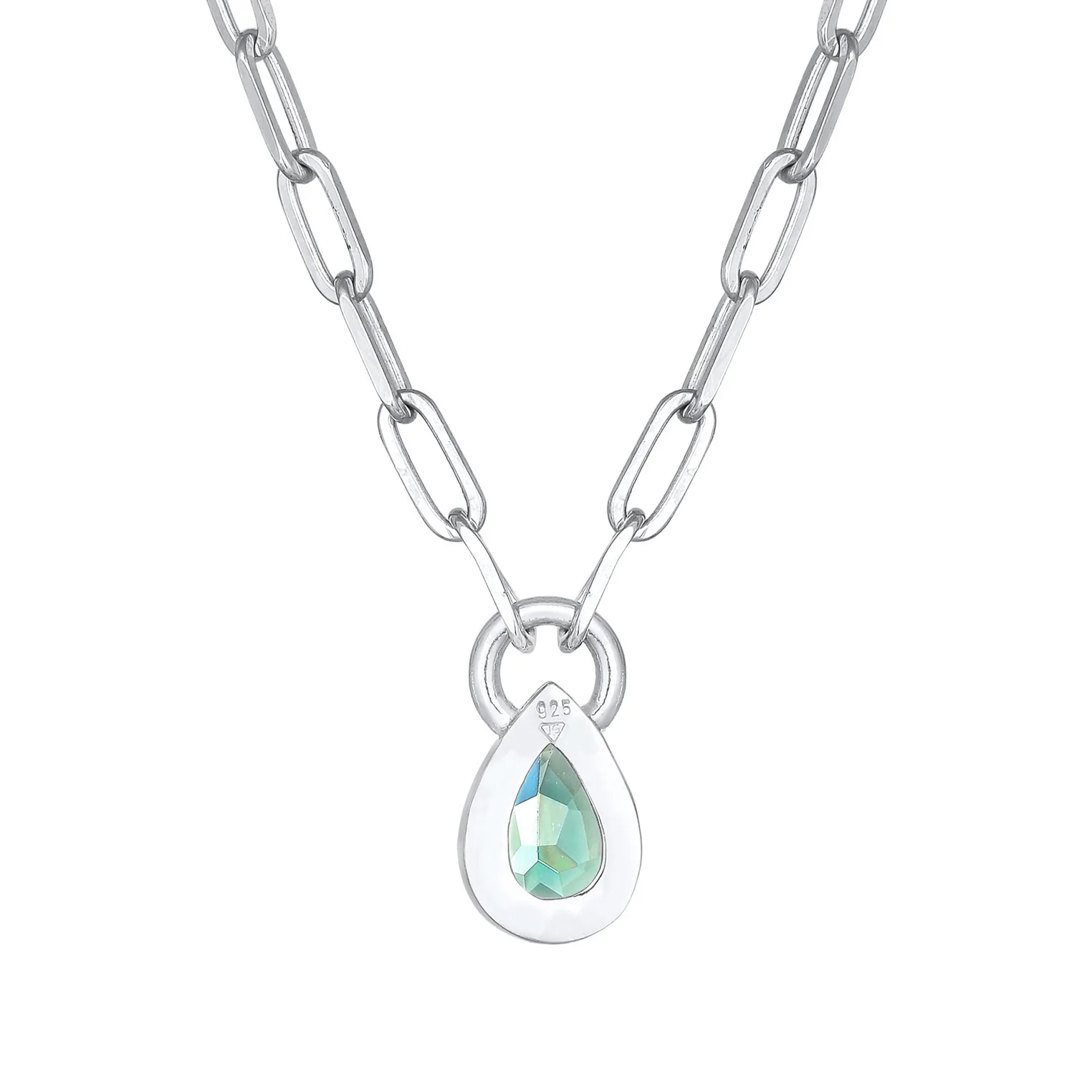 Elli 925 Sterling Silver Link Chain Necklace with Quartz 2004-BF-0007920-001 - Image 4