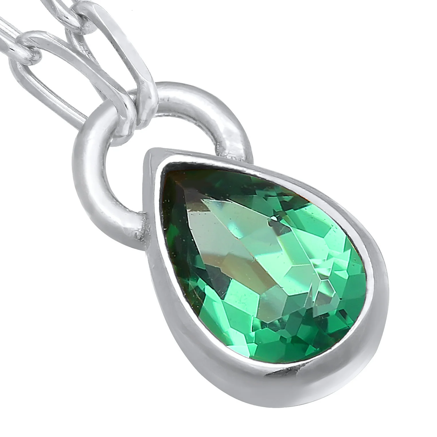 Elli 925 Sterling Silver Link Chain Necklace with Quartz 2004-BF-0007920-001 - Image 6