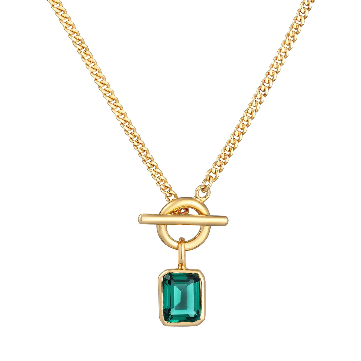Elli 925 Sterling Silver Necklace Gold plated with Quartz 2004-BF-0007908-001 - Image 2